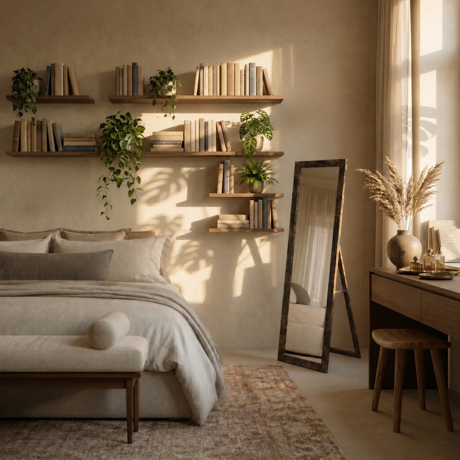 SCENA LIVING Standspiegel Stehspiegel HAVLYS, 127 x 37 cm