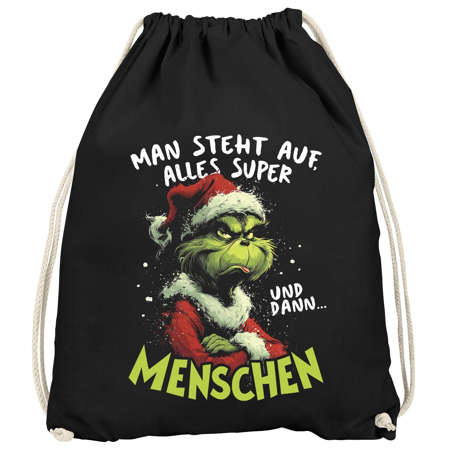 Turnbeutel Turnbeutel Weihnachten mit sarkastischem Spruch – Sportbeutel mit