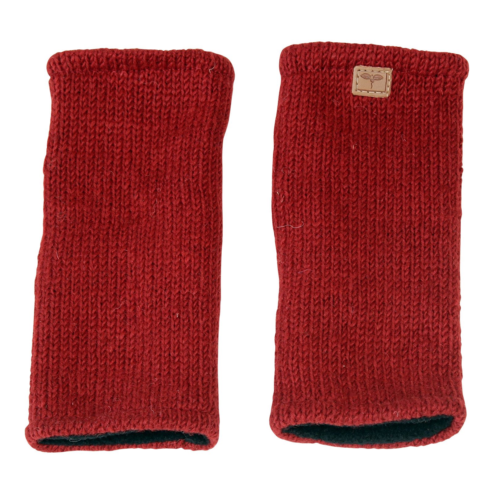 BUDDHA arts&more Armstulpen Pulswärmer Stulpen mit Daumenschlitz Handarbeit aus Nepal Handwärmer