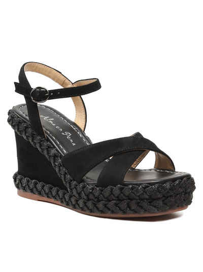 Alma en Pena Sandalen V23540 Suede Black Sandale