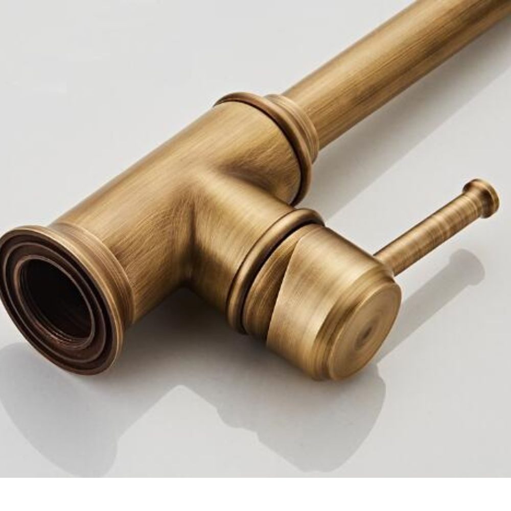 Kinaree Badarmatur Retro Messing Wasserhahn SILAR Messing, gebürstet