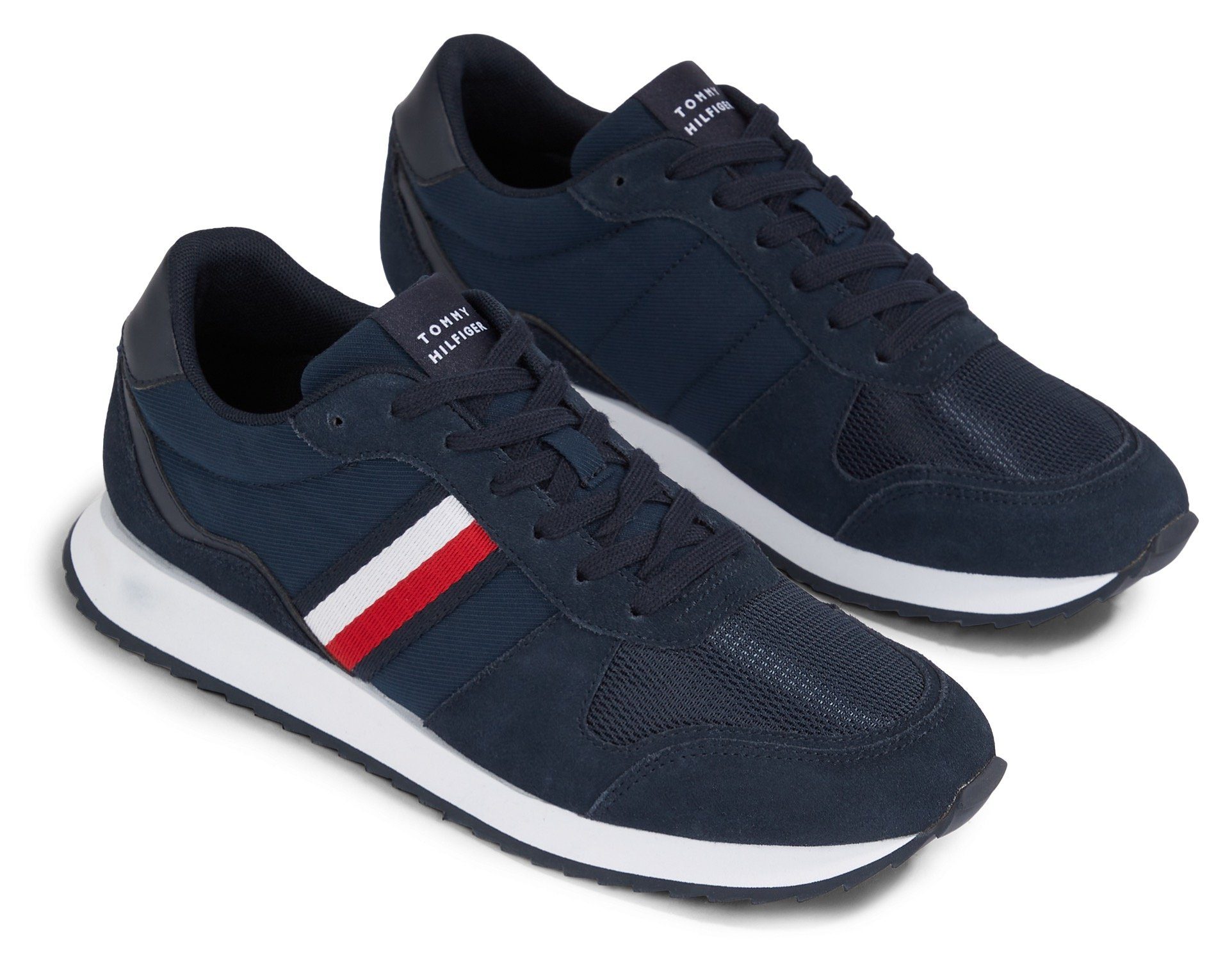 Tommy Hilfiger RUNNER EVO MIX ESS Кросівки mit seitlichen Streifen, Freizeitschuh, Halbschuh, Schnürschuh