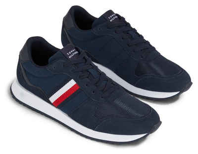 Tommy Hilfiger RUNNER EVO MIX ESS Sneaker mit seitlichen Streifen, Freizeitschuh, Halbschuh, Schnürschuh