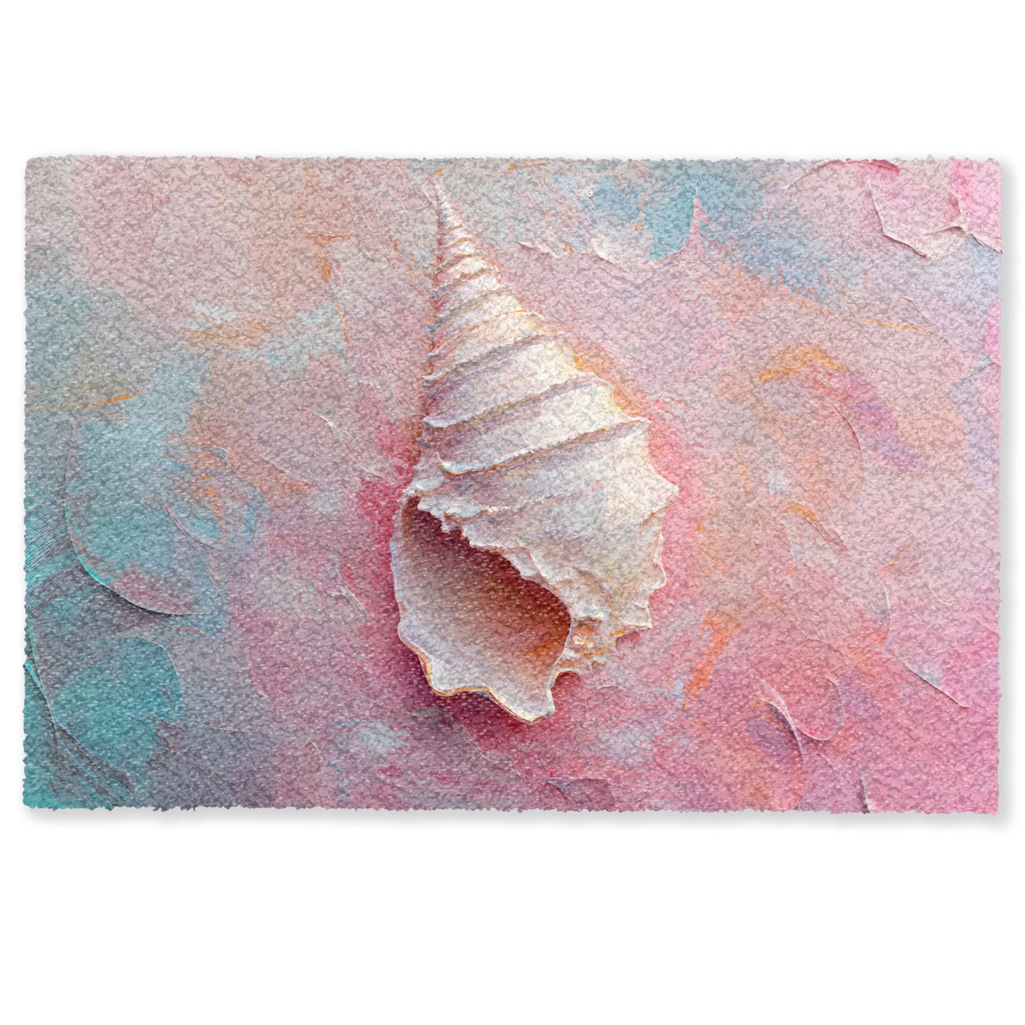 MuchoWow Fußmatte Muschel - Pastell - günstig online kaufen