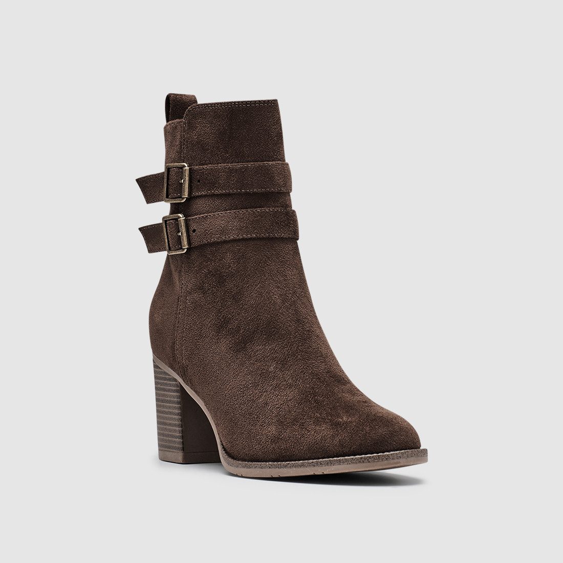 Esprit LOLINA Stiefelette Ankleboots mit Reißverschluss, Blockabsatz und Zierschnallen