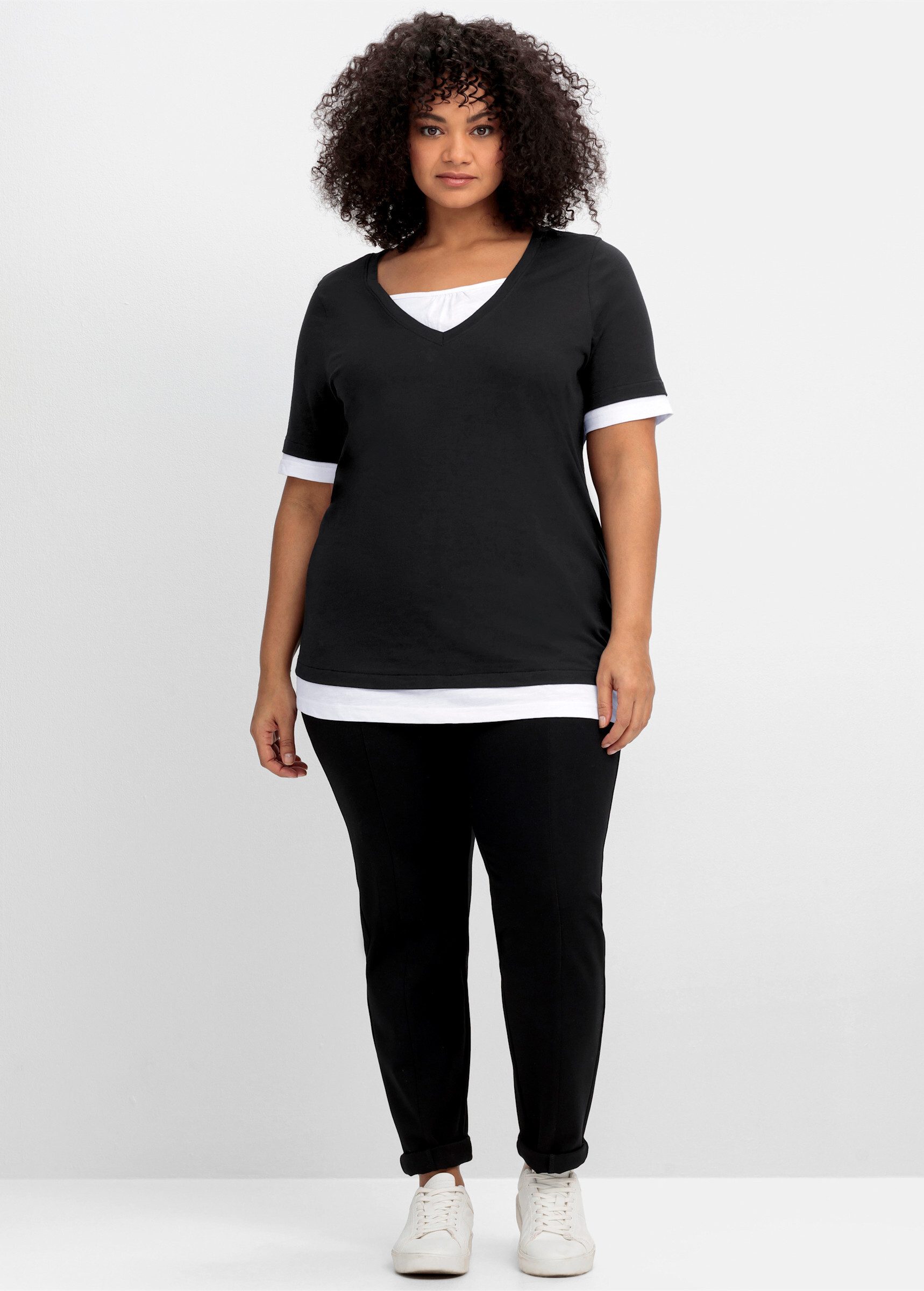 Sheego T-Shirt 2-in-1-Shirt günstig online kaufen