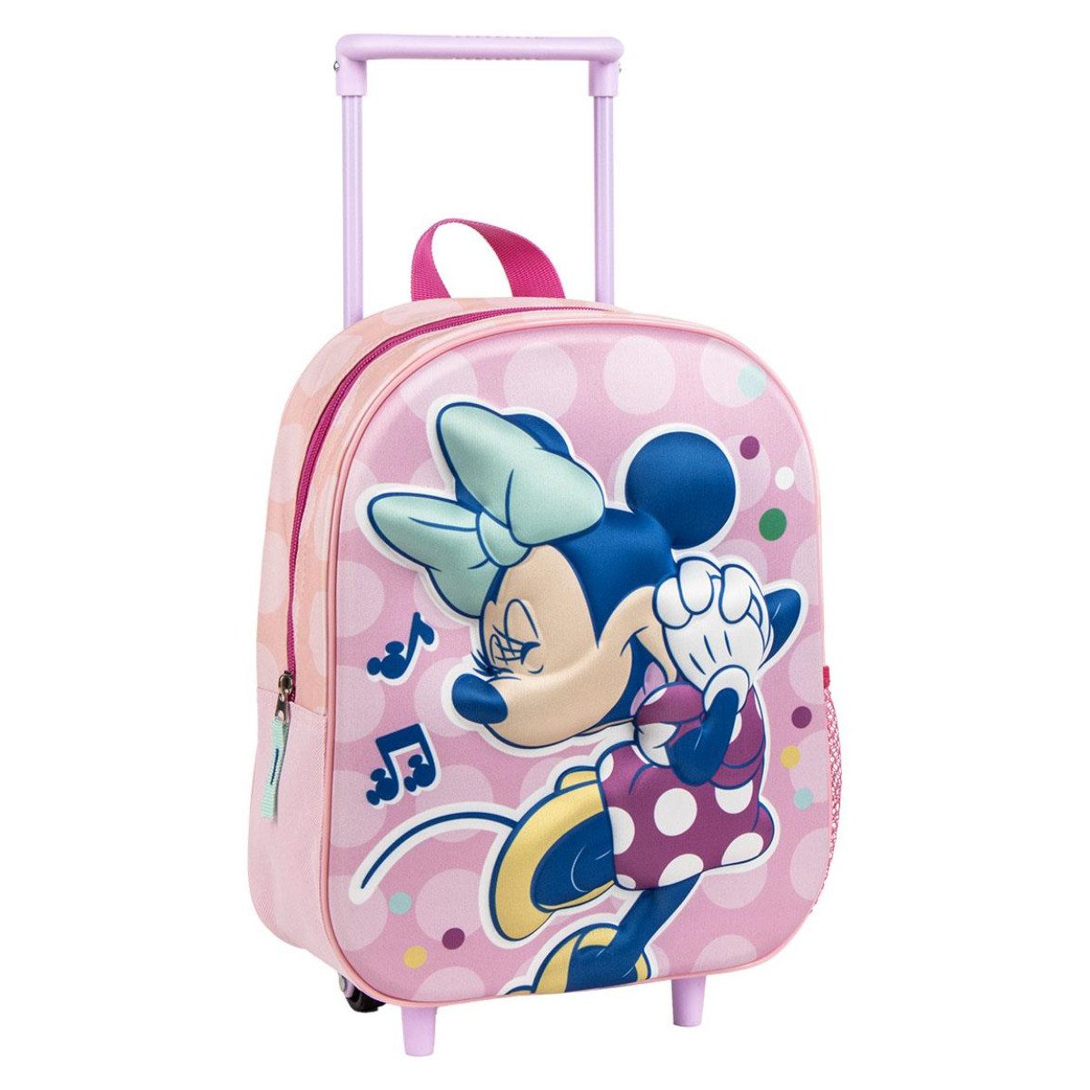 Cerda Trolley Disney Minnie Kinder Rucksack mit Rollen 3D Schultasche