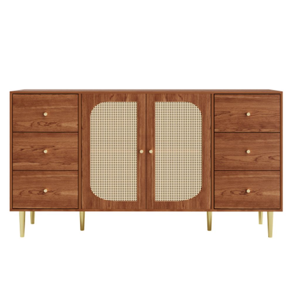 XDeer Sideboard Sideboard, Rattan-Sideboard, Aufbewahrungsschrank mit Schub günstig online kaufen