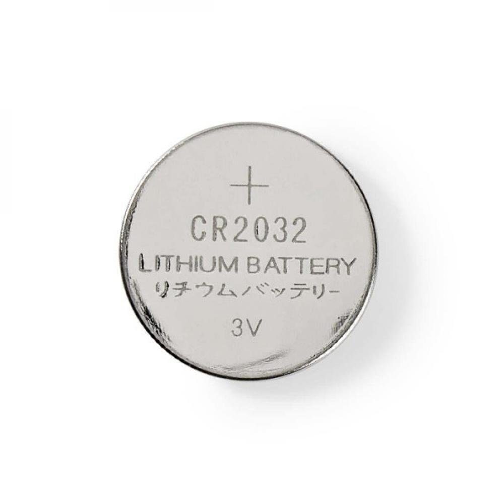 Nedis Lithium-Knopfzellenbatterie CR2032, 3 V, 5 Stück, Blister Knopfzelle