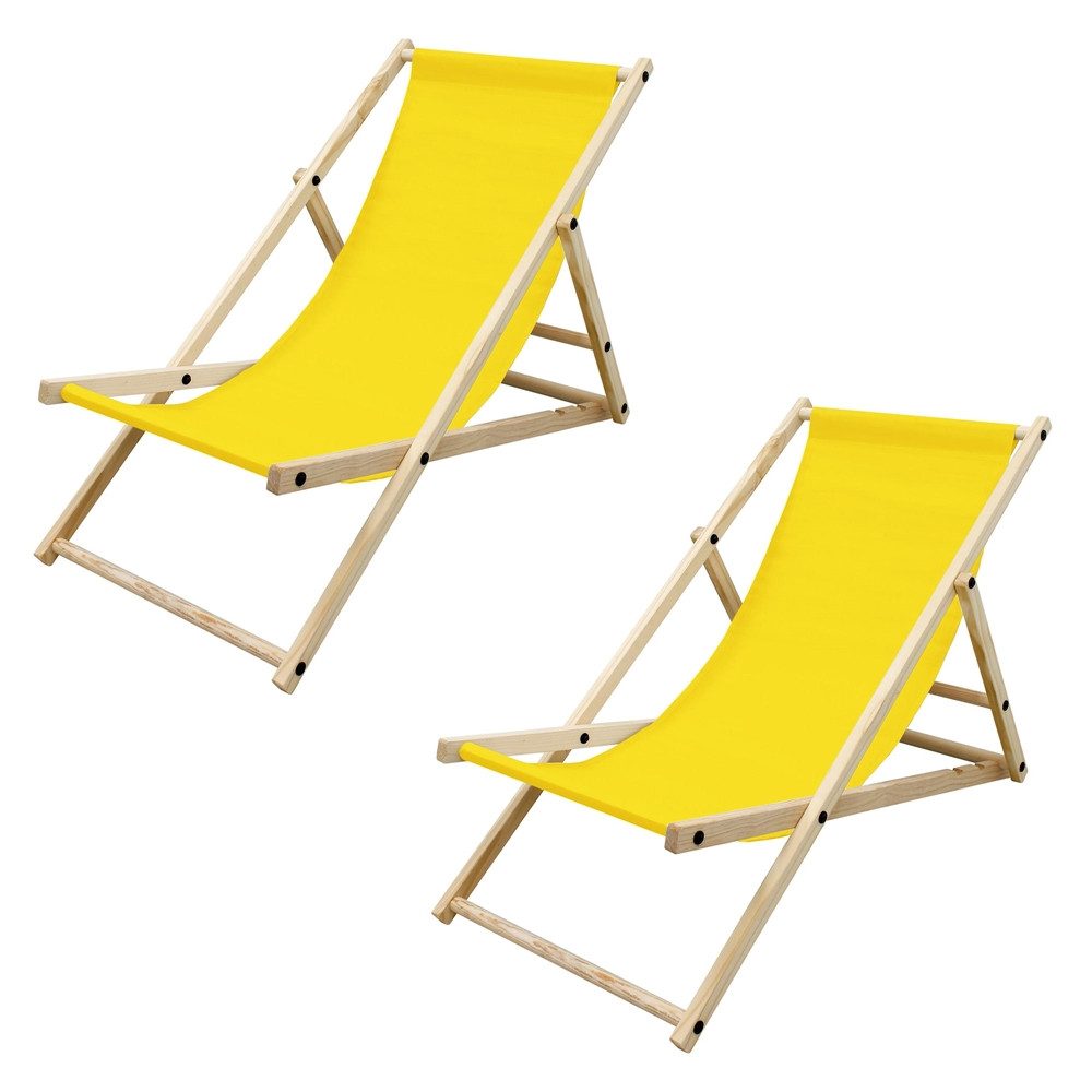 ECD Germany Gartenliege Holz Beachstuhl klappbarer günstig online kaufen