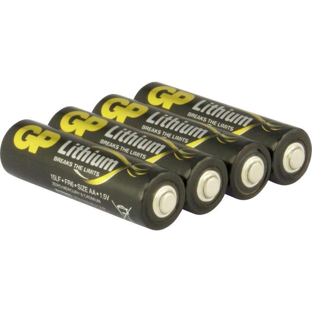 Gp Lithium Batterie AA Mignon (AA Lithium / FR06 / R6 / 15LF GP15LF562C4 Batterie