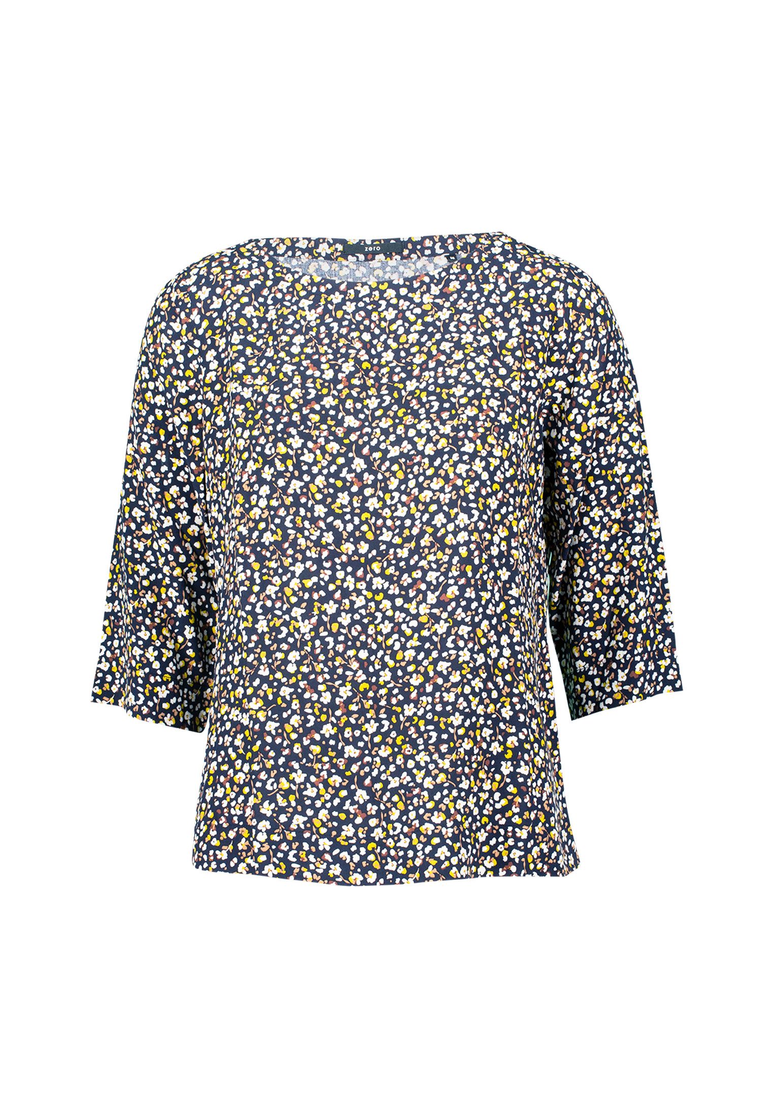 Zero Klassische Bluse Damen Bluse geblümt mit 3/4 Arm günstig online kaufen