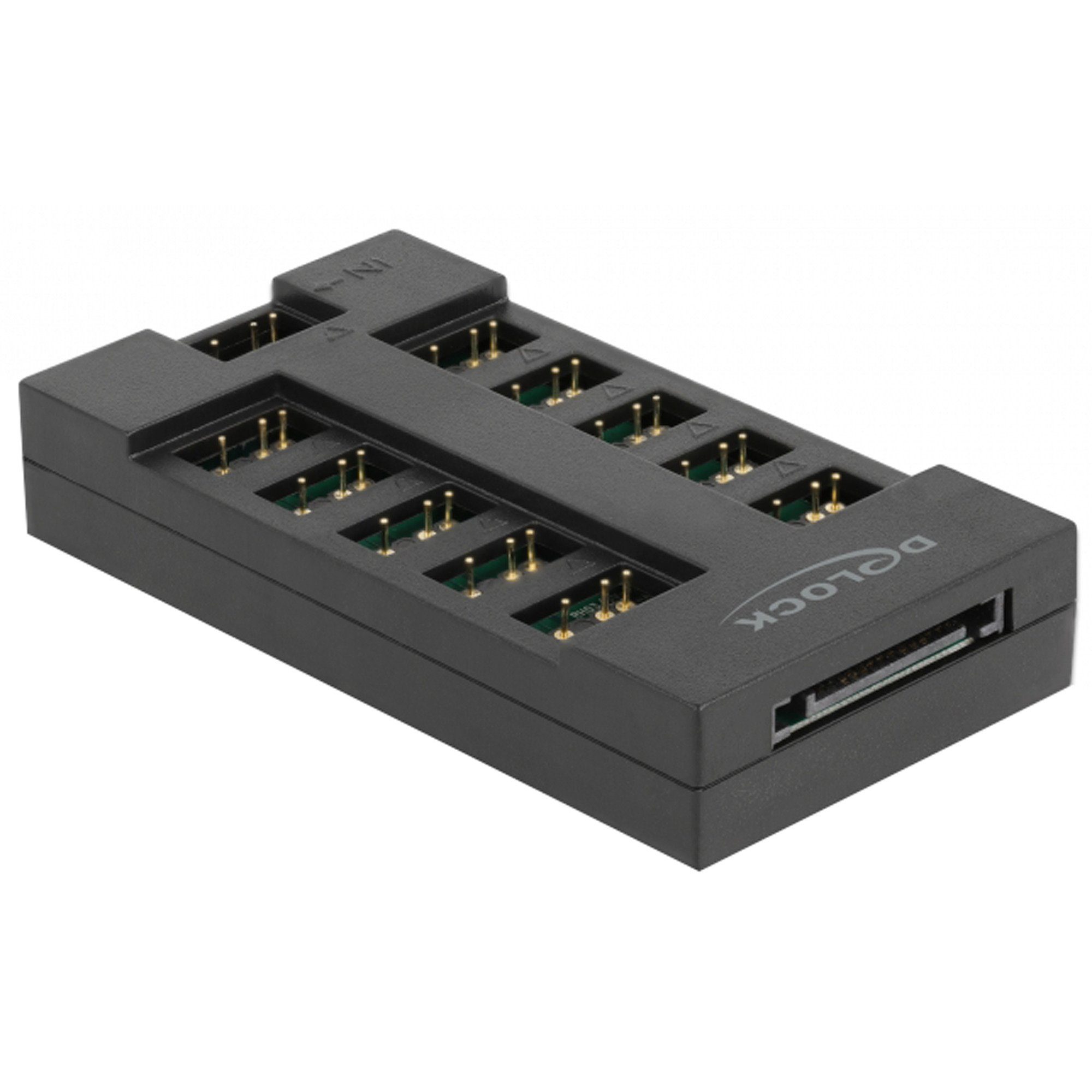 DeLOCK RGB Hub für ARGB LEDs mit 10 Ports Netzwerk-Switch
