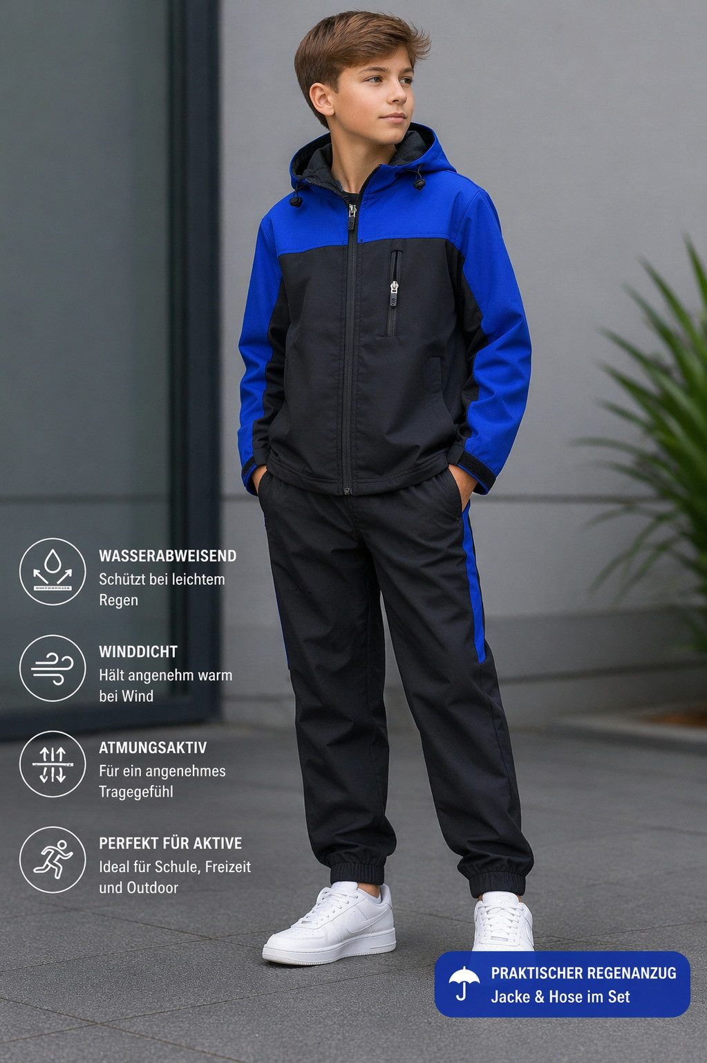 Regenanzug Moderner Softshell Anzug – JW1