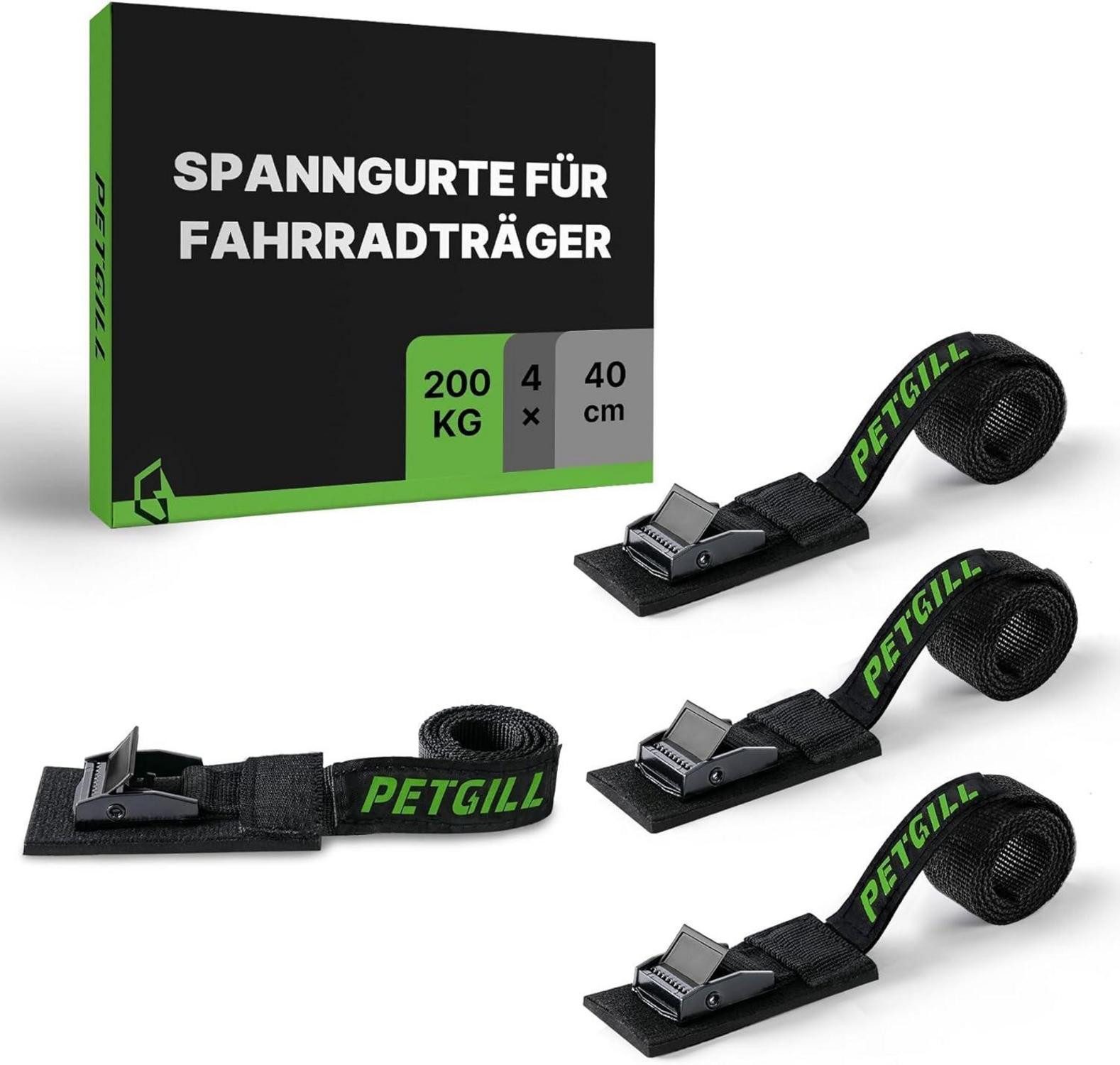 Fahrradständer Spanngurte mit Polsterung Für Fahrradträger 4 Stück 40 cm 20 mm 200 Kg