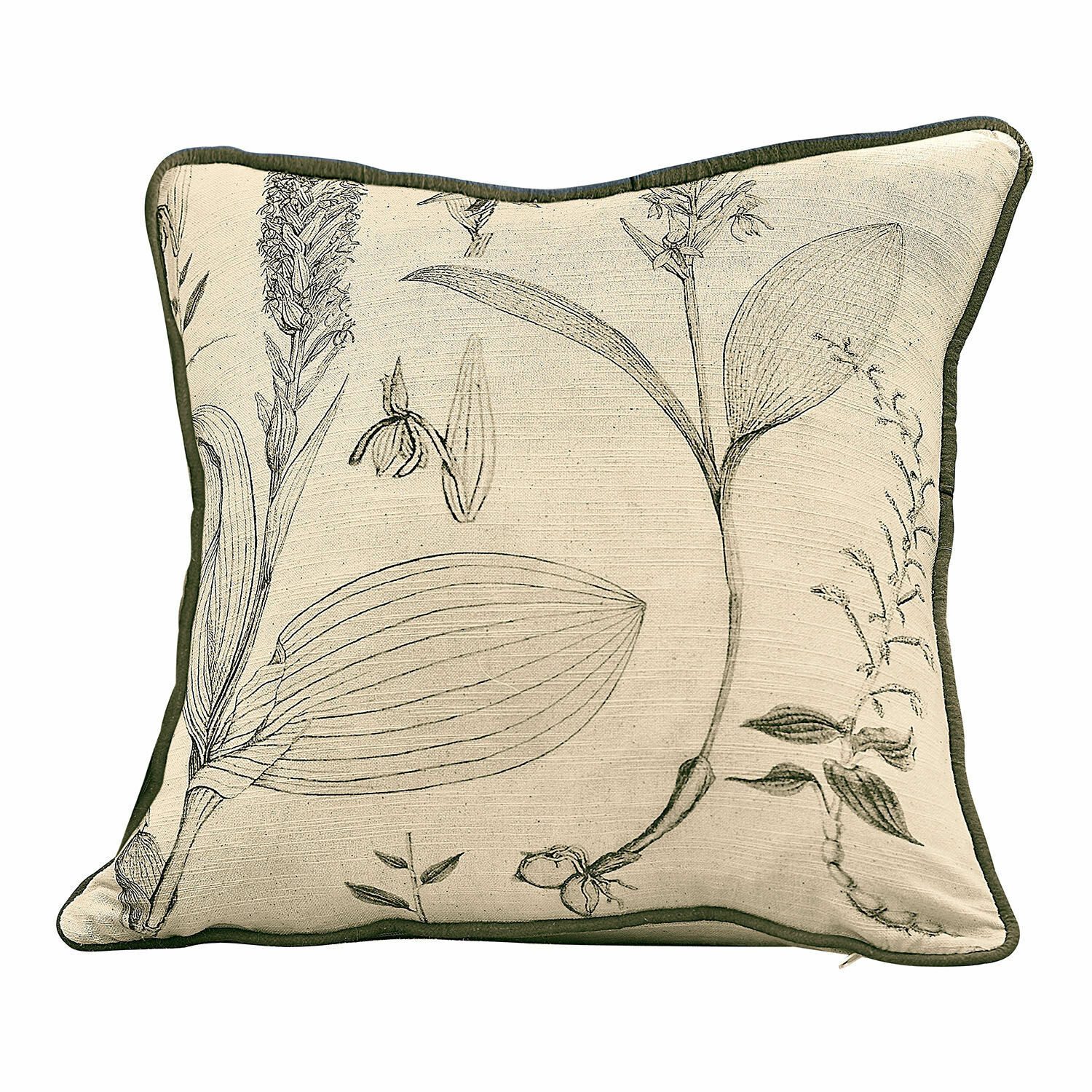 Mirabeau Kissenhülle Kissenhülle Quervil creme/grün, (1 günstig online kaufen
