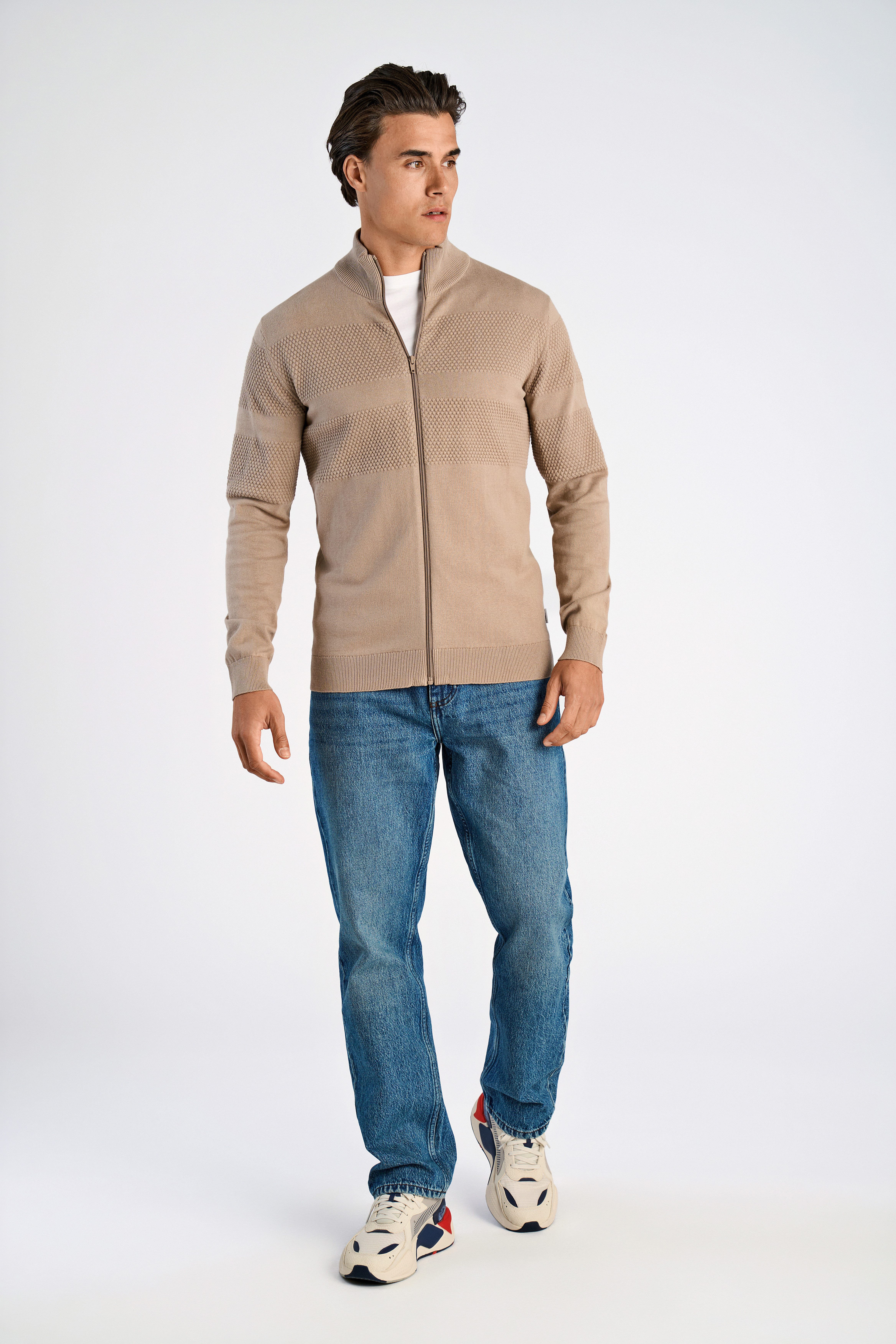 LINDBERGH Strickjacke mit Stehkragen und Reißverschluss – Bild 4 von 5