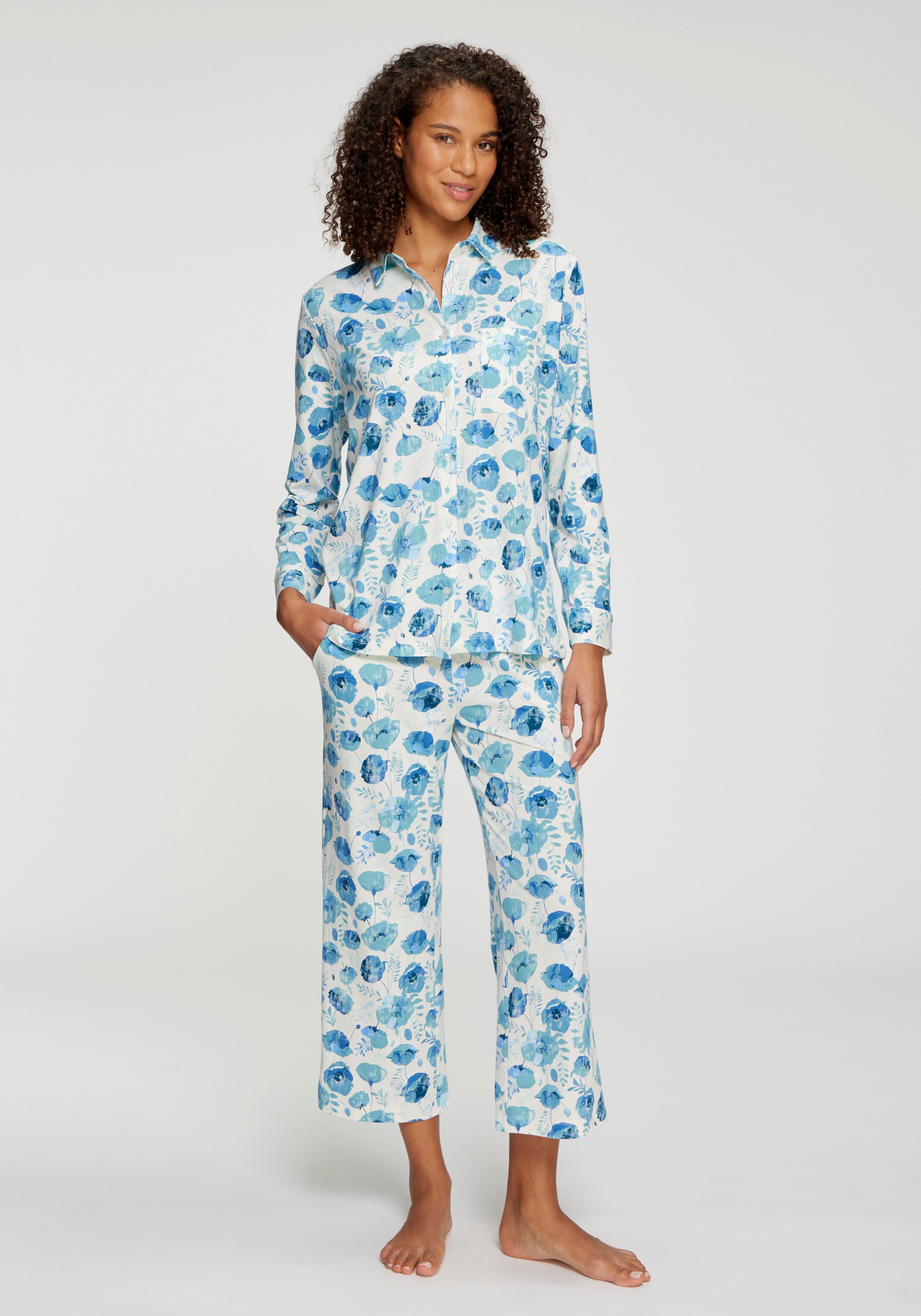 Vivance Dreams by Lascana Pyjamahose mit weitem Bein – Bild 3 von 5