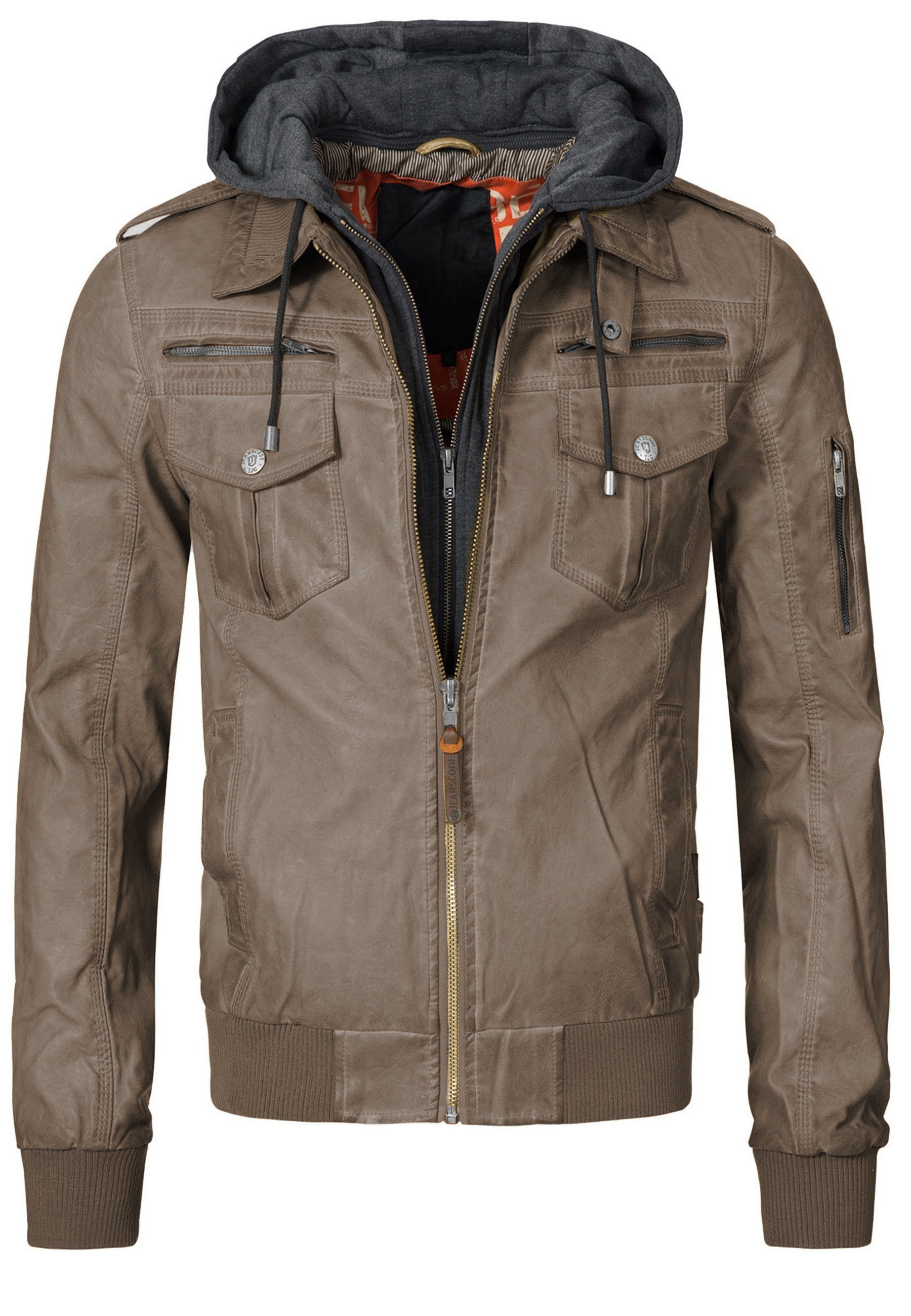 Indicode Sommerjacke Aaron mit gerippten Ärmel günstig online kaufen