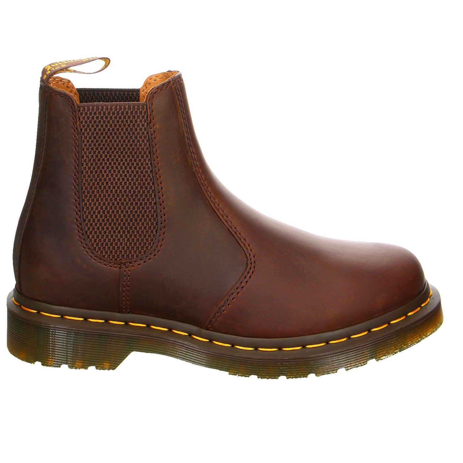Dr. Martens 2976 Ys Dark Brown Nubuk Schnürstiefel - Sneaker braun Stiefelette