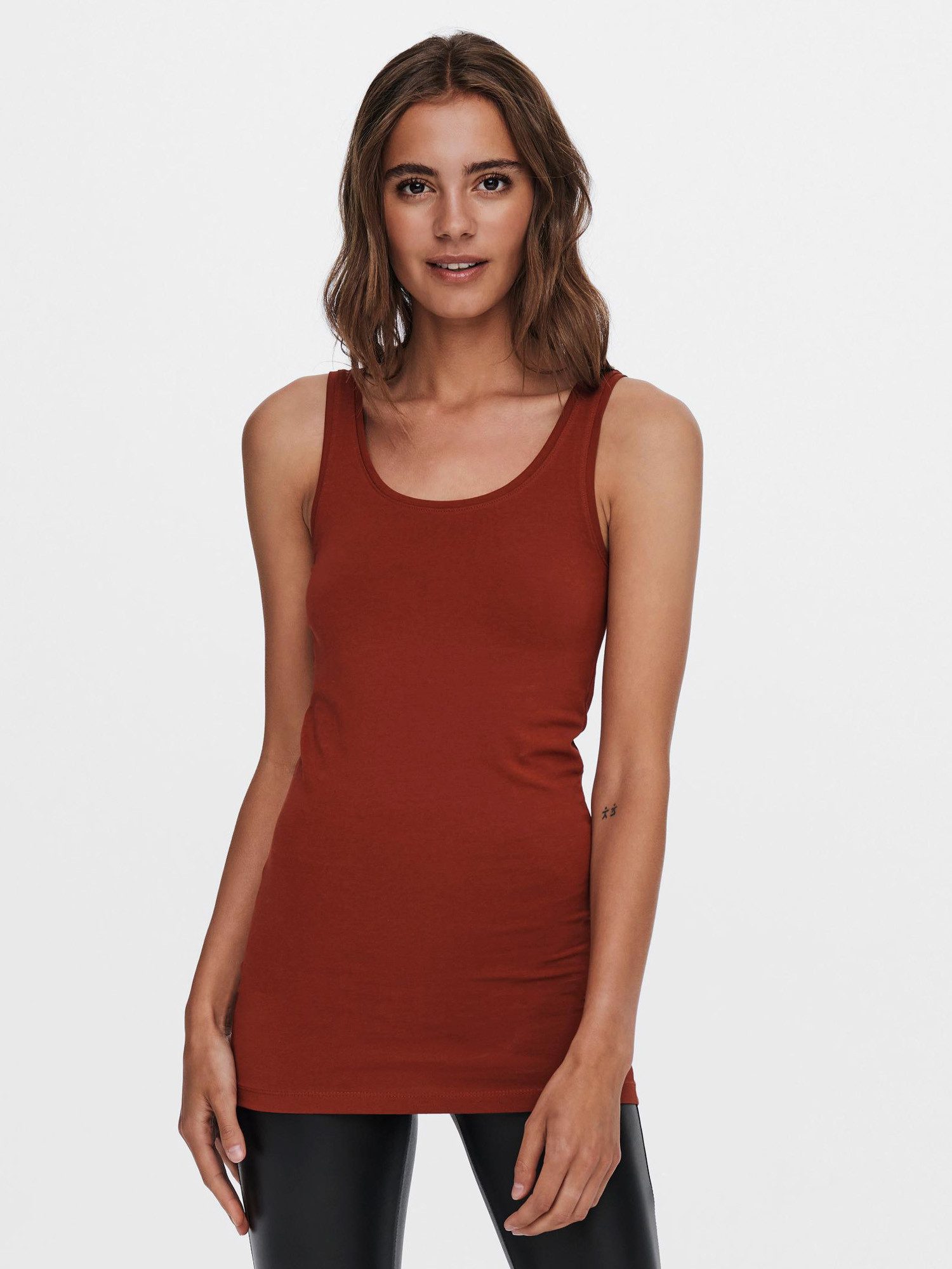 ONLY Tanktop Live Love (3-tlg) Lange Tops, elastische Baumwollqualität – Bild 5 von 5