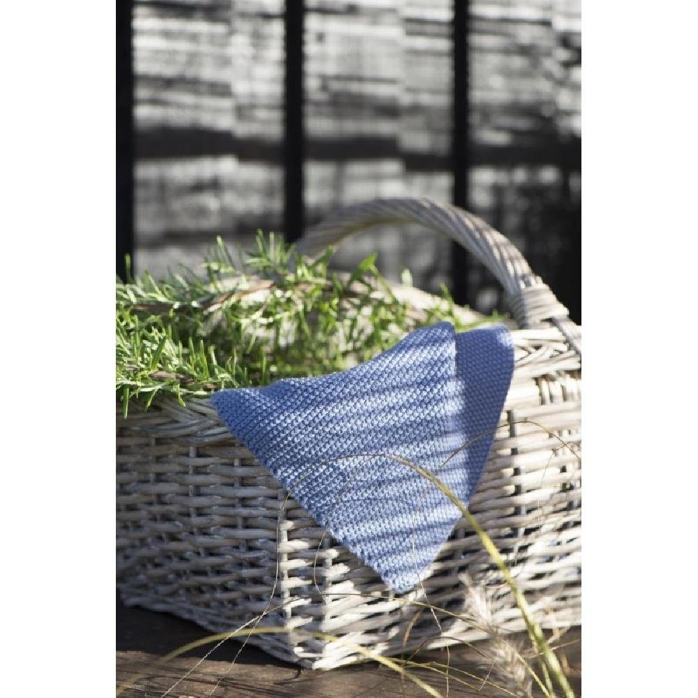 Ib Laursen Badetücher Ib Laursen Handtuch Mynte Gestrickt Cornflower günstig online kaufen