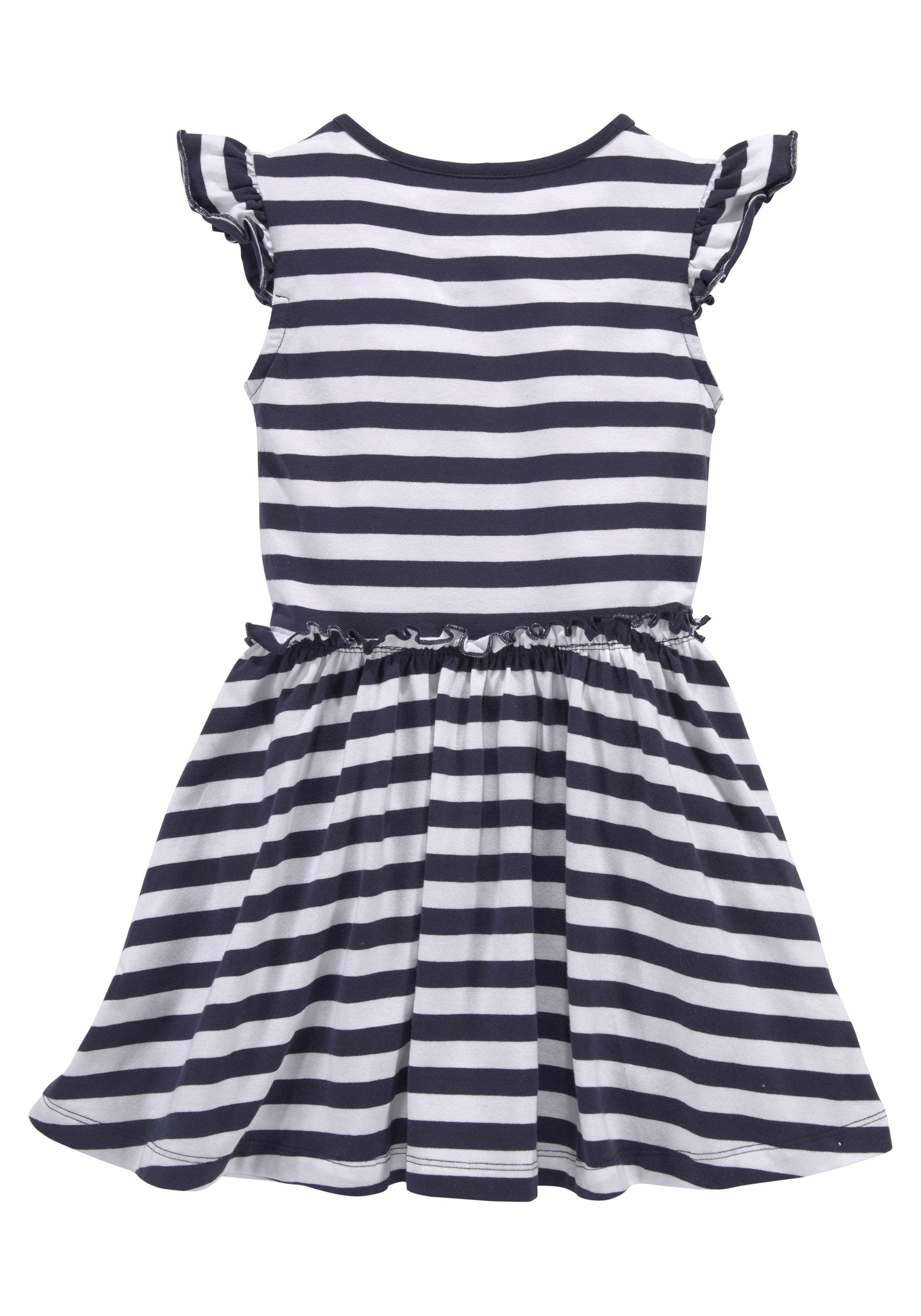KIDSWORLD Jerseykleid mit Pailletten für kleine Mädchen - Kirschen oder Zitronen Motiv festlich, kniefrei, verspielt, aus Baumwollmischung