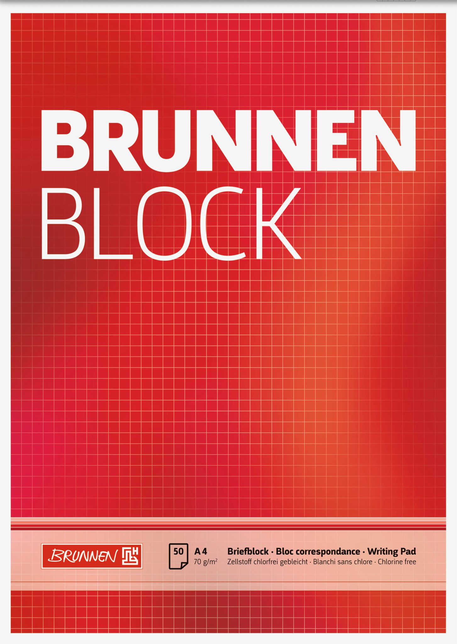 BRUNNEN Collegeblock BRUNNEN 1052728 Block "BRUNNEN-Block" A4 kariert