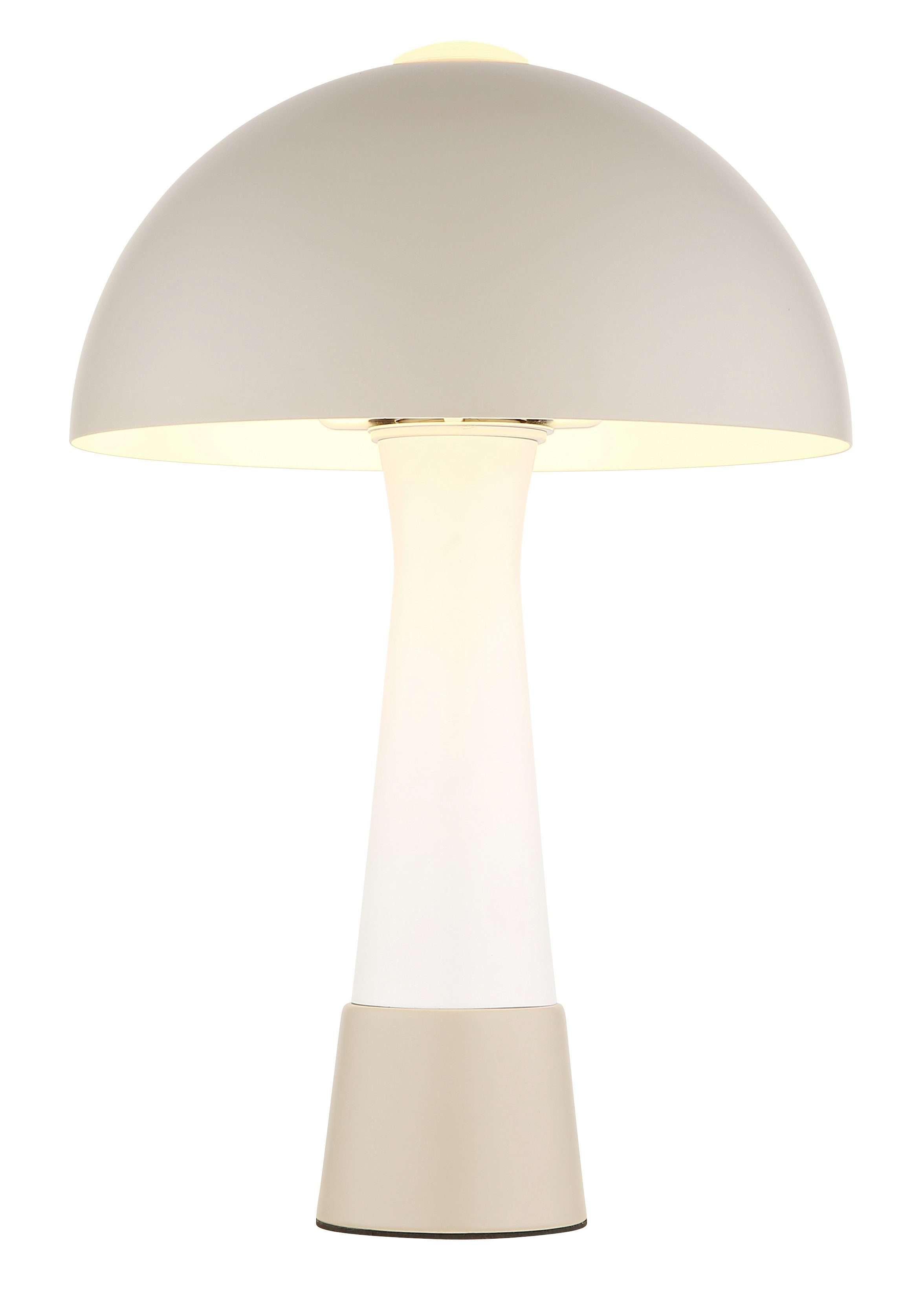 GLOBO LIGHTING Tischleuchte MERLIN, ohne Leuchtmittel, warmweiß - kaltweiß, Tischlampe mit Pilzschirm