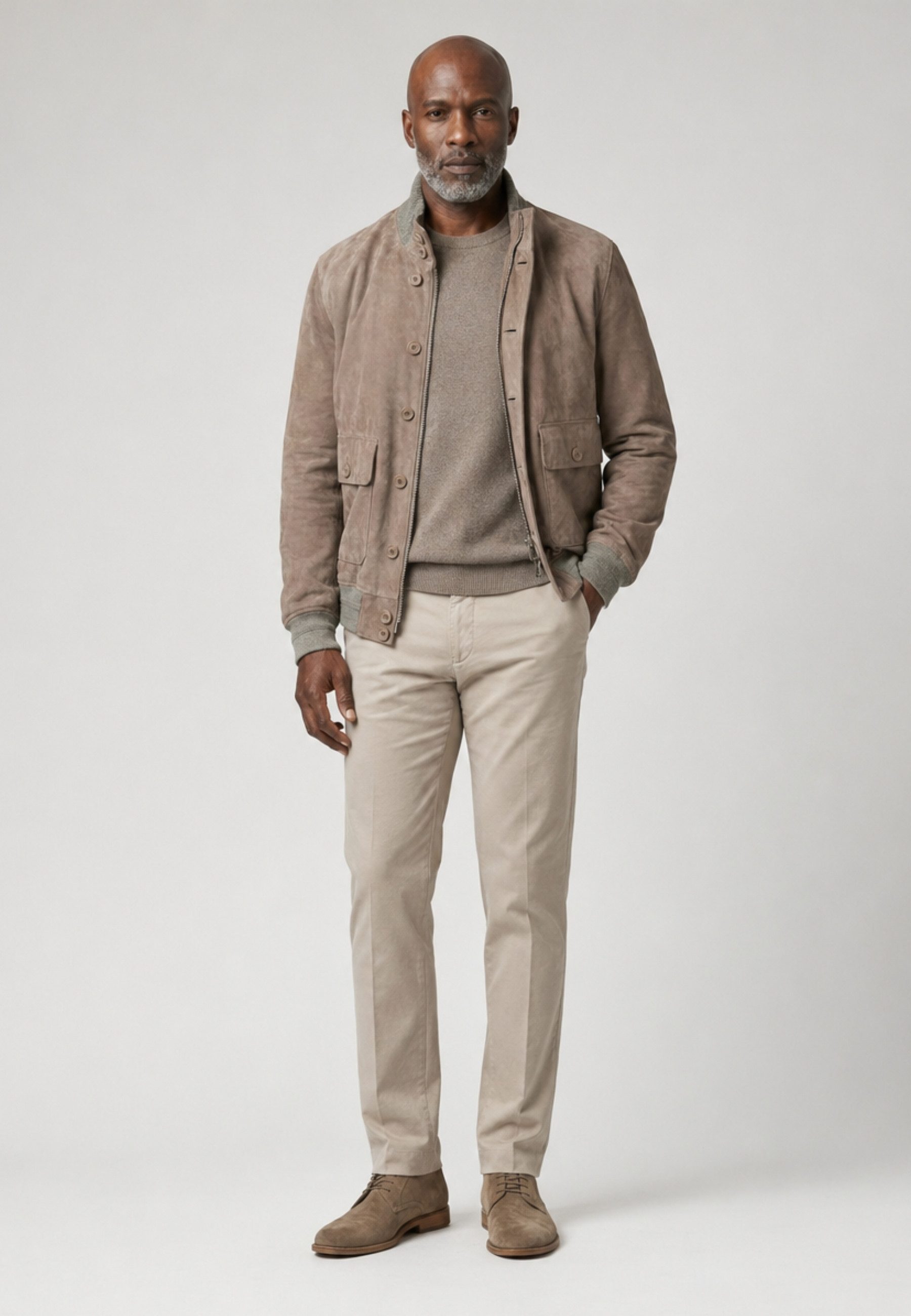 RICANO Lederjacke Antonio Handgefertigt aus echtem Leder
