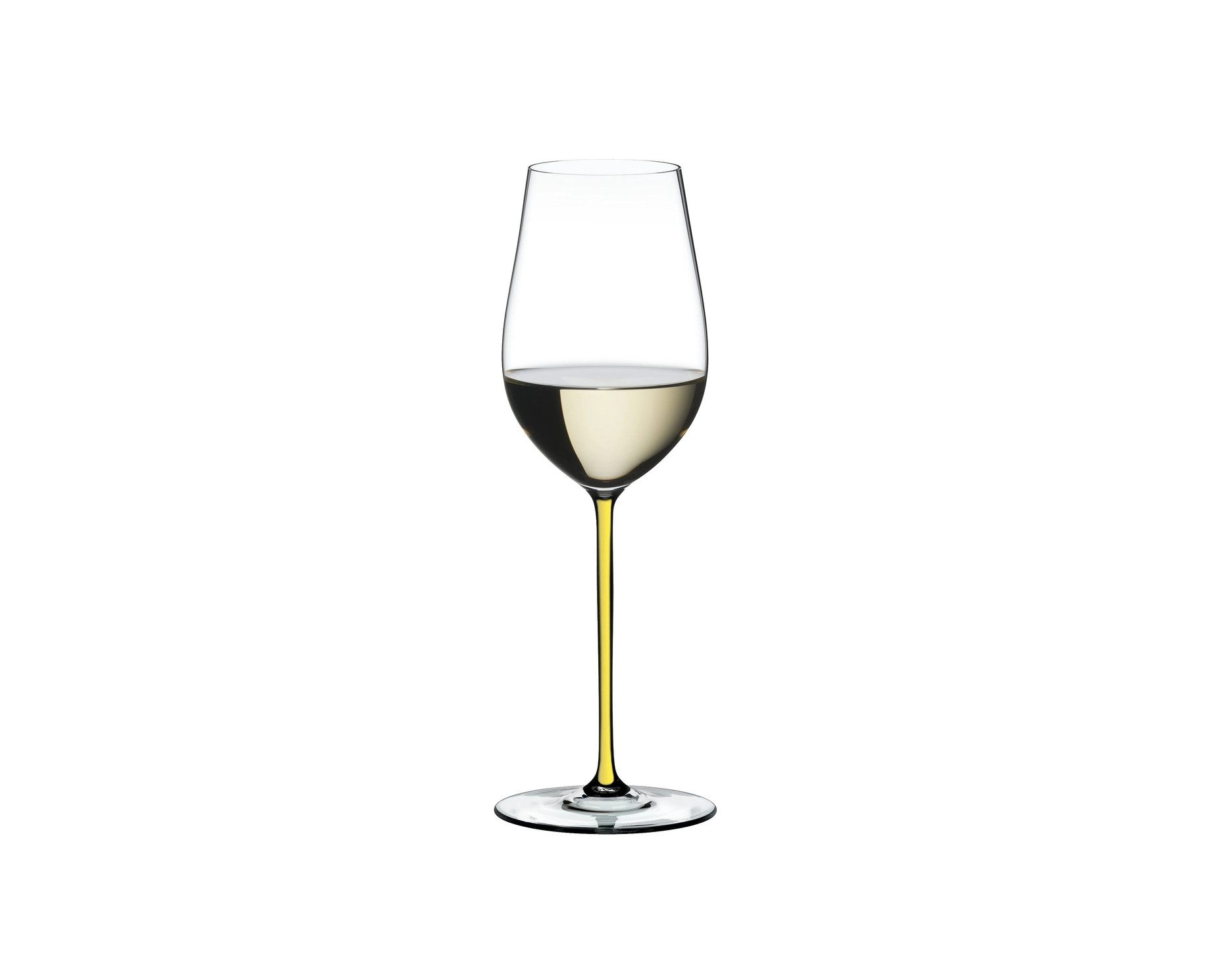 RIEDEL THE WINE GLASS COMPANY Weißweinglas Riedel Fatto A Mano Weisweinglas Riesling/Zinfandel Gelb, Kristallglas
