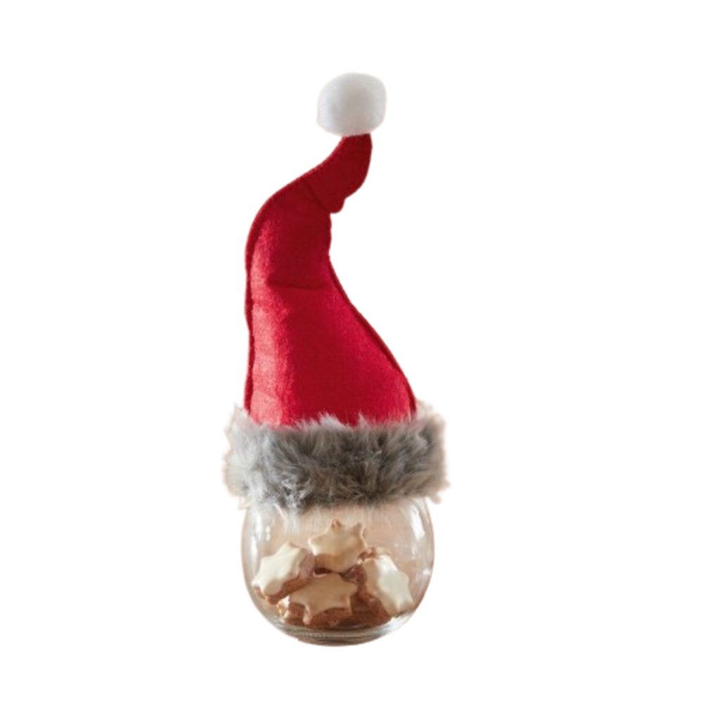 Home-trends24.de Keksdose Bonbonniere Wichtel Keksdose Aufbewahrung Keksbehälter Weihnachten, Glas