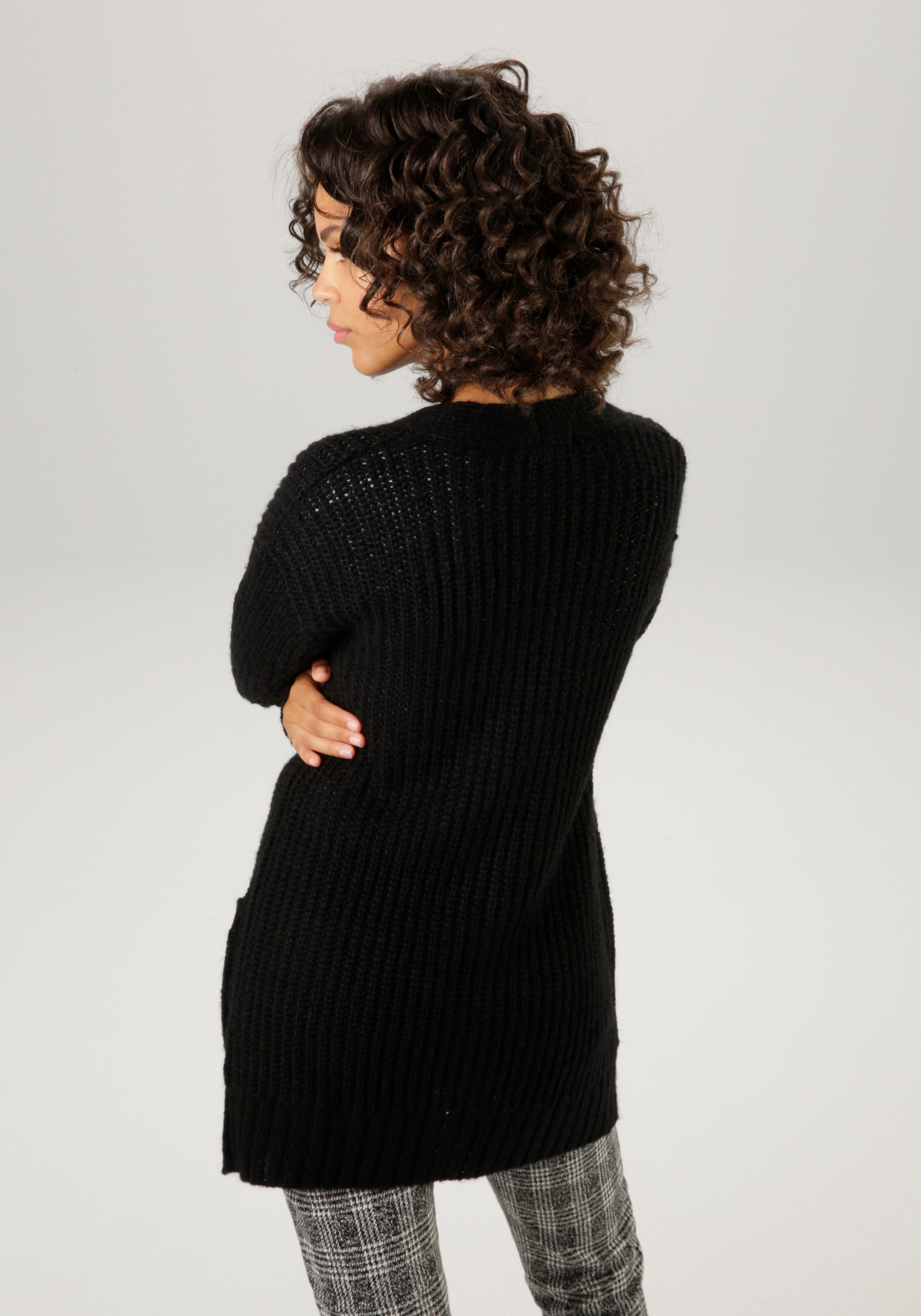 Aniston CASUAL Strickjacke mit kunstvollem Strickmuster