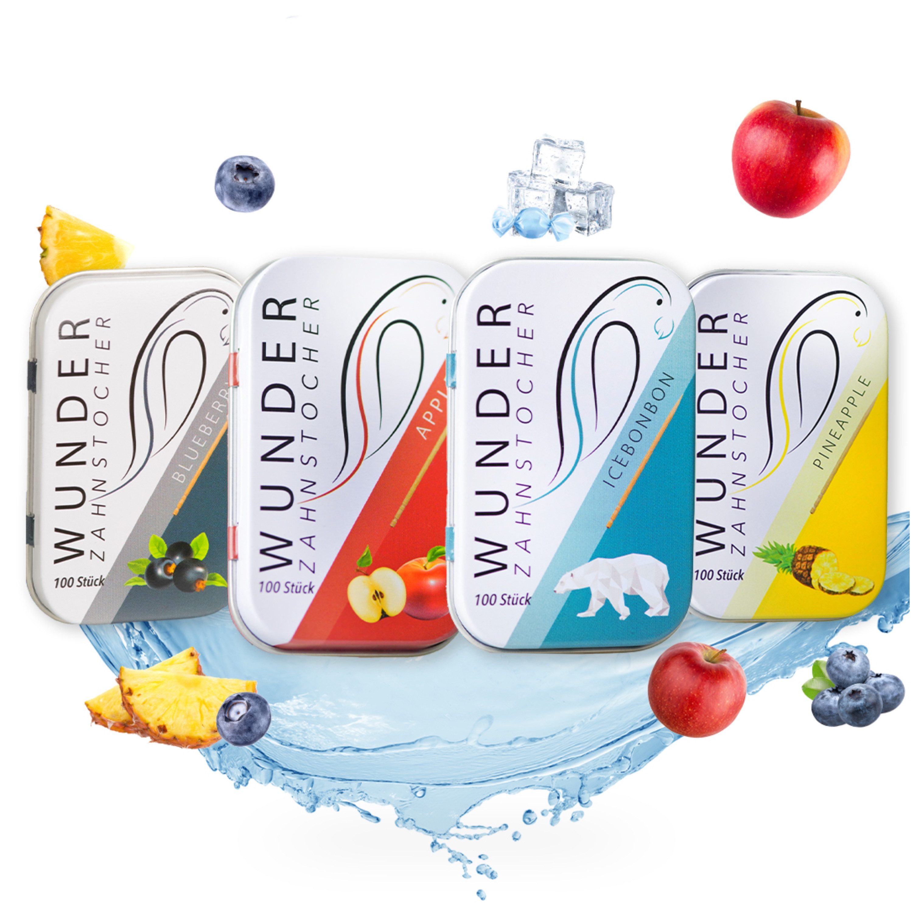 Wunder Zahnstocher Mundpflegecenter Wunder Zahnstocher mit Geschmack - Starter Pack