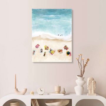 Posterlounge Acrylglasbild Grace Popp, Strand Woche II, Badezimmer Maritim Malerei