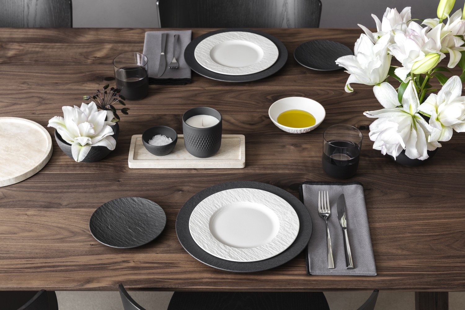 Villeroy & Boch Frühstücksteller Manufacture Rock blanc, Spülmaschinengeeignet