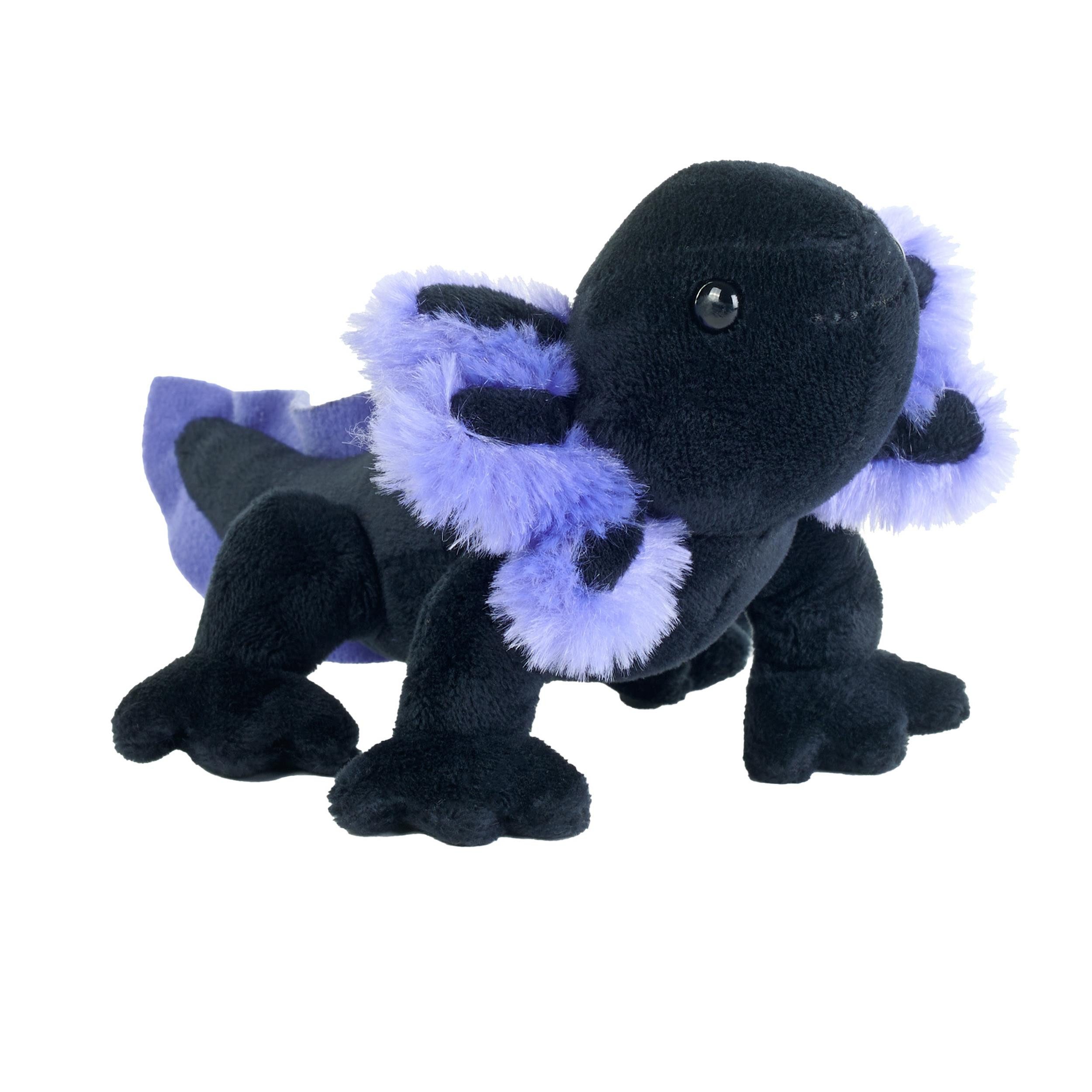 WILD REPUBLIC    Kuscheltier Wild Republic Axolotl schwarz 13 cm Plüschaxolotl