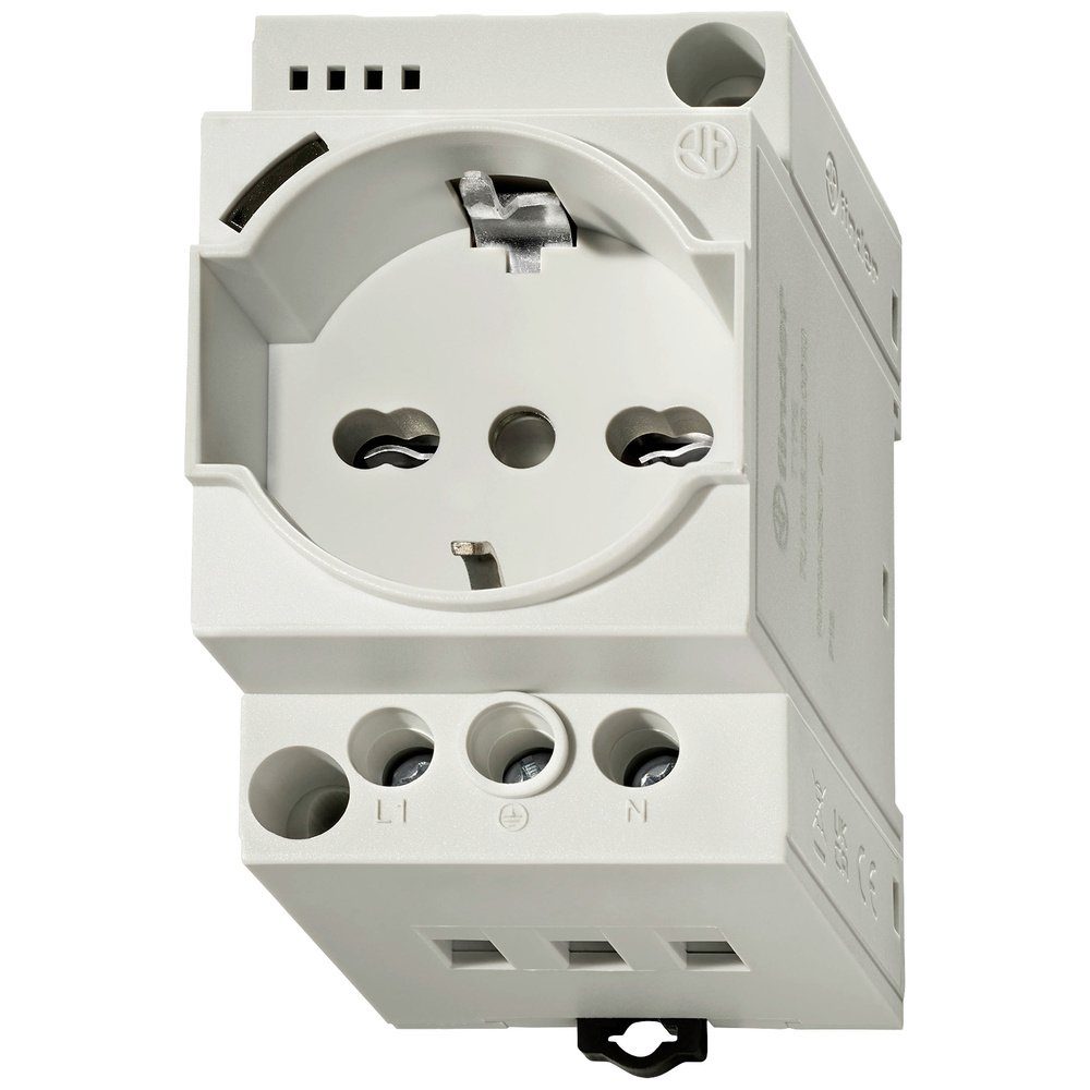 finder Steckdose Schaltschrank-Steckdose Finder 7U.00.8.230.0010 Grau (RAL 7035), 7U.00.8.230.0010