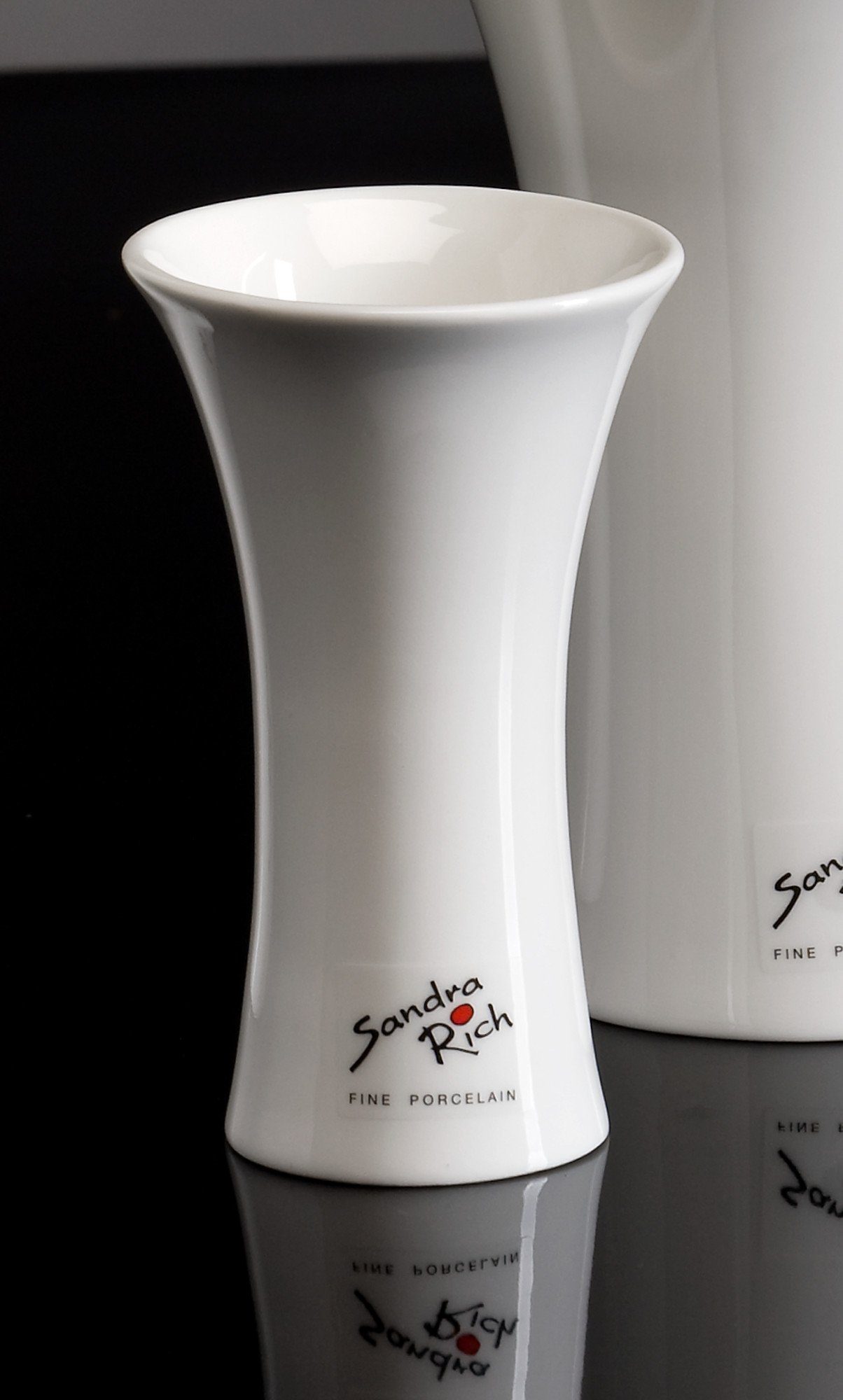 Sandra Rich Dekovase Porzellanvase Tulip konkav günstig online kaufen
