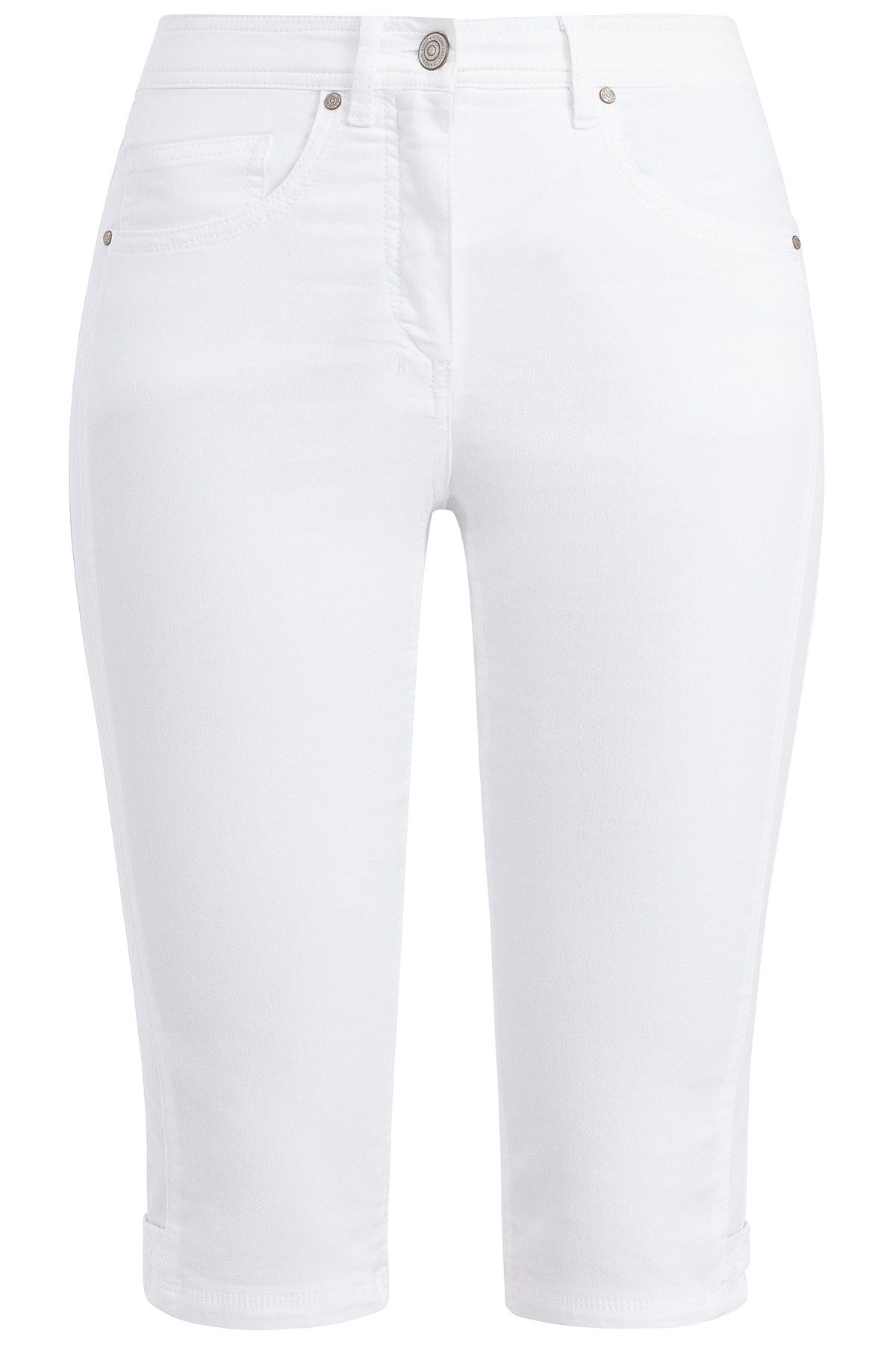 Recover C.C. Caprihose aus hochelastischem Baumwoll-Stretch in Slim-Fit Passform Capri
