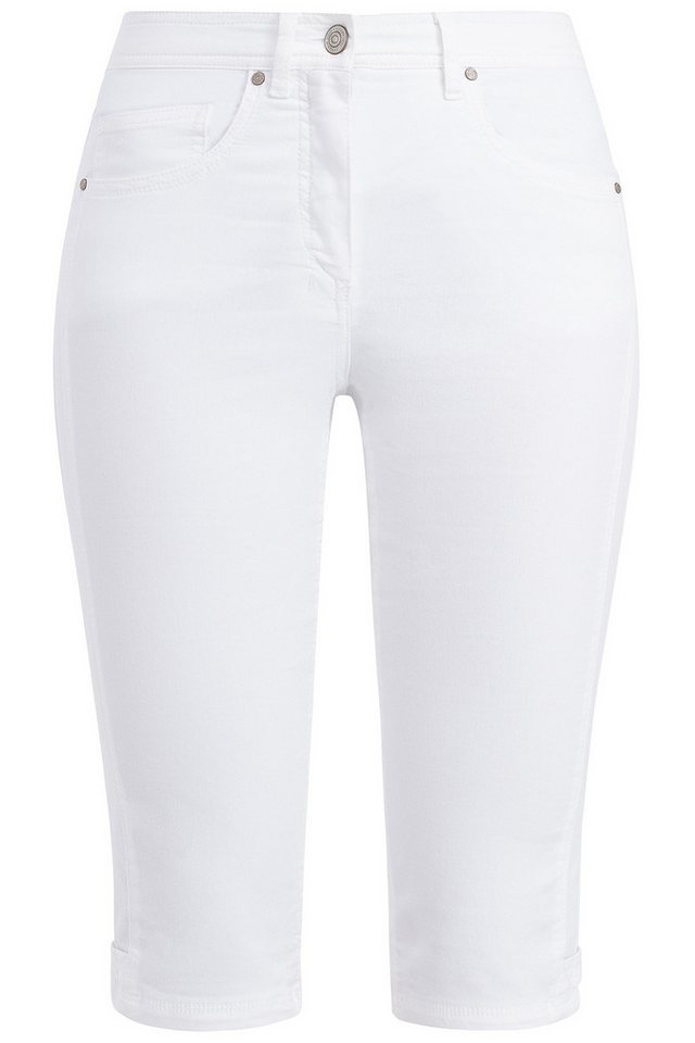 Recover C.C. Caprihose aus hochelastischem Baumwoll-Stretch in Slim-Fit Passform Capri