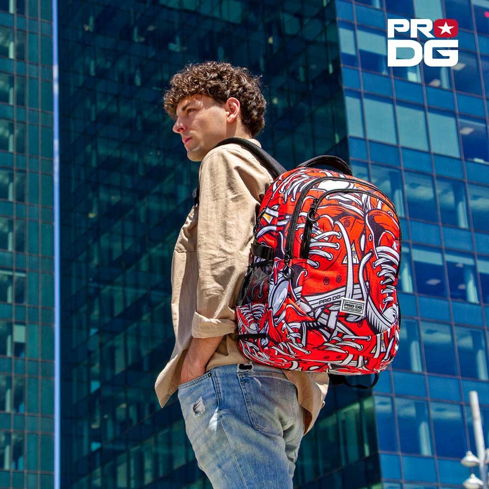 PRO DG Laptoprucksack Sneak großer Rucksack Tagesrucksack Alltagsrucksack Schulrucksack, USB-Anschluss für elektronische Geräte
