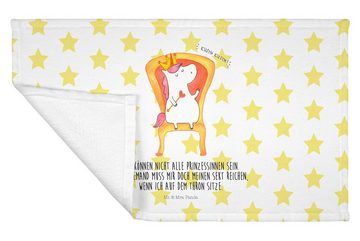 Mr. & Mrs. Panda Handtuch Einhorn Prinzessin - Weiß - Geschenk, Kinder Handtuch, Sport Handtuch, (1-St), Allseitig umsäumt