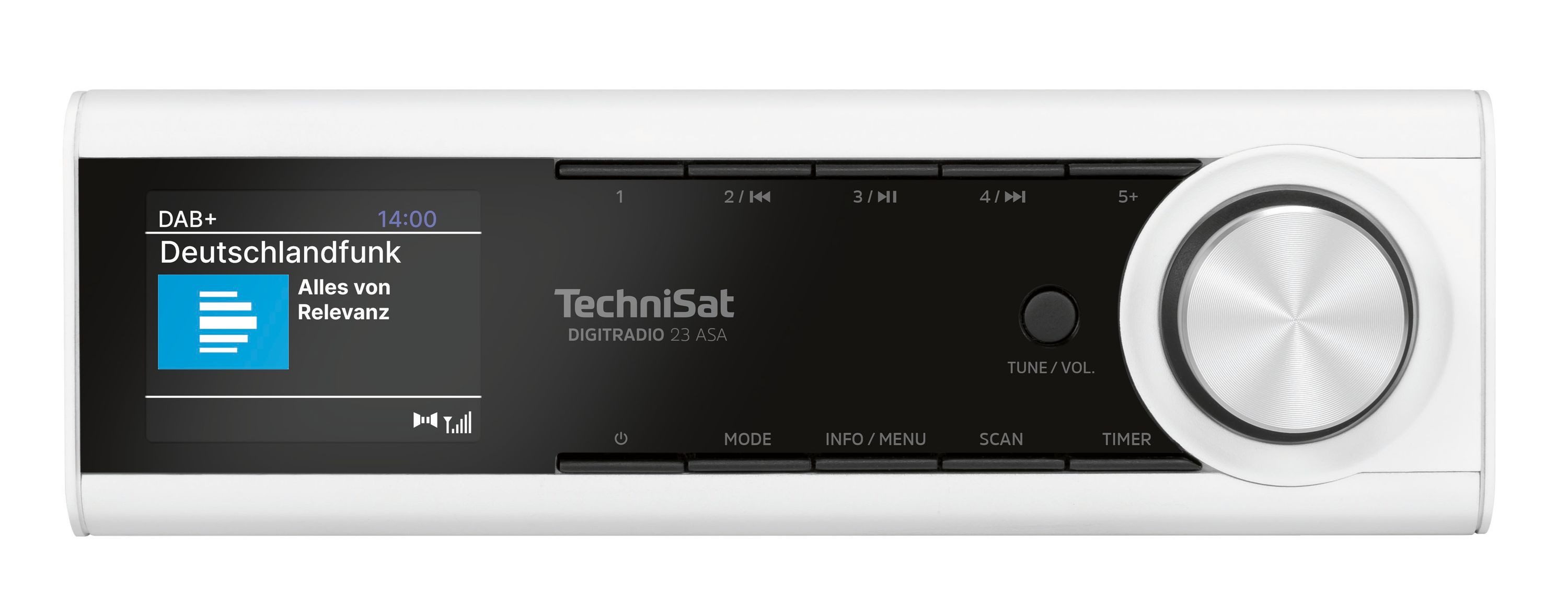 TechniSat DIGITRADIO 23 ASA Küchen-Radio (Digitalradio (DAB), FM-Tuner mit RDS, 3 W, DAB+ Digitalradio, UKW, Automatic Safety Alert Funktion, Bluetooth)