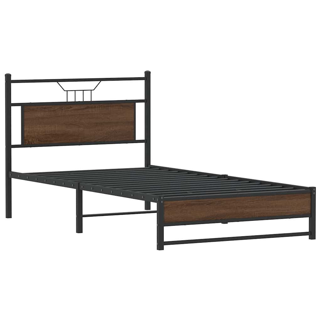 vidaXL Bett Bettgestell ohne Matratze Braun günstig online kaufen
