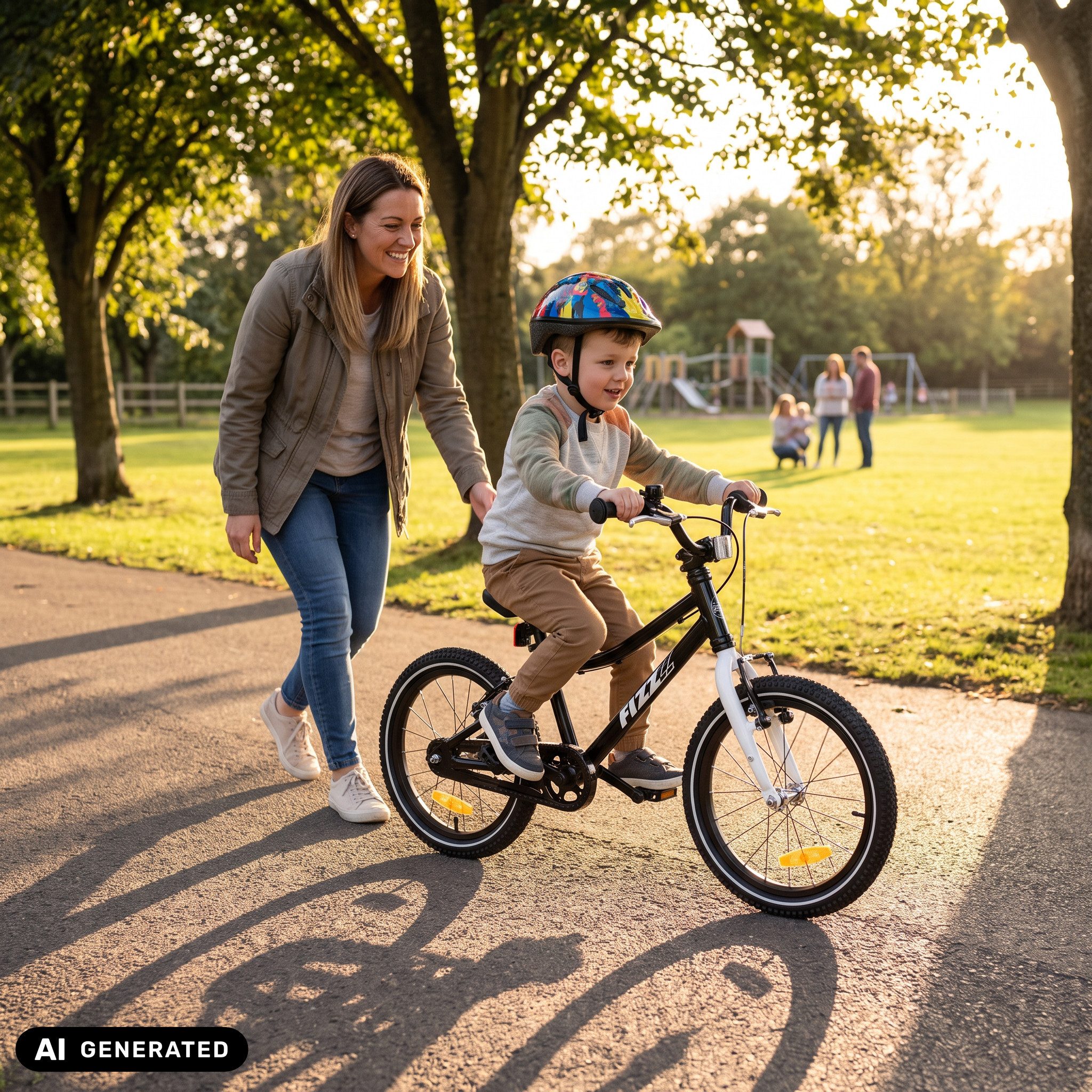 Bachtenkirch Kinderfahrrad FIZZ 16 Zoll Schwarz Matt Superleichtes Kinderrad Fahrrad ab 3 Jahre, Leicht (ca. 6 kg), Vormontiert, Qualitativ Hochwertig