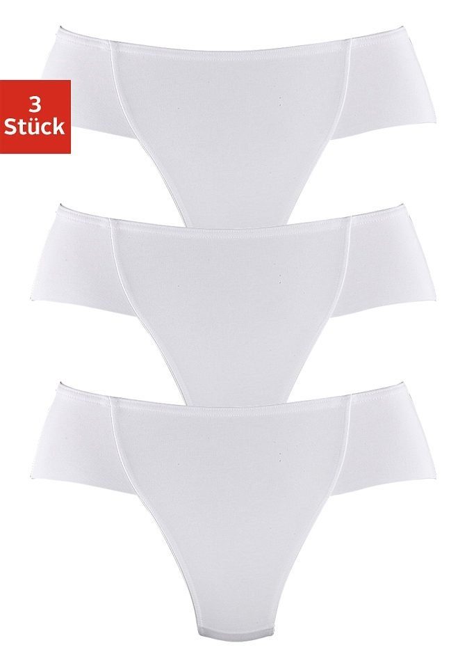 Slip Bodyforming weiß Baumwolle elastischer (Packung, aus 3-St) petite fleur Formstring