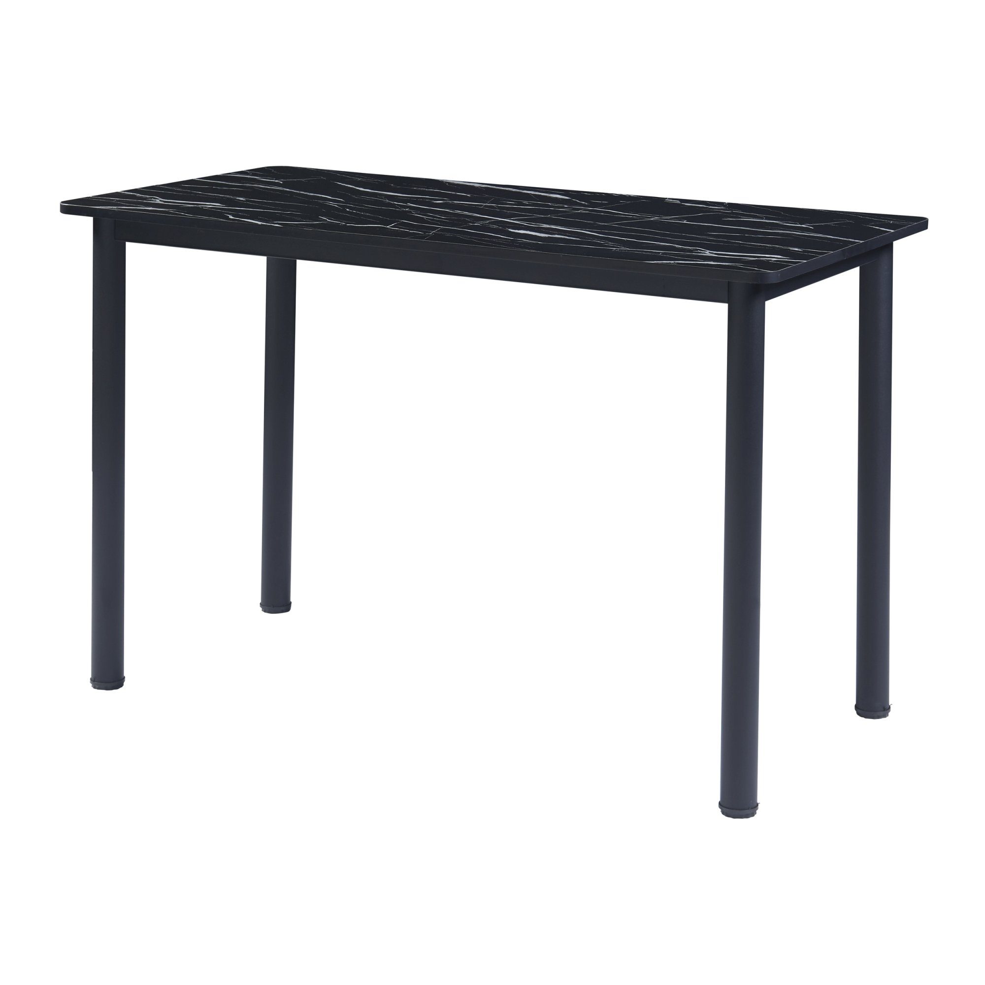 »Tammela« en.casa Personen Esstisch, 4 Marmoroptik cm Marmor-Schwarz 120x60 schwarz für