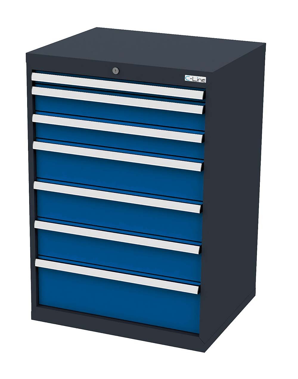 Simplaflex Werkzeugschrank Simplaflex Schubladenschrank, 7 Schubladen, BxTxH 700x575x1020 mm