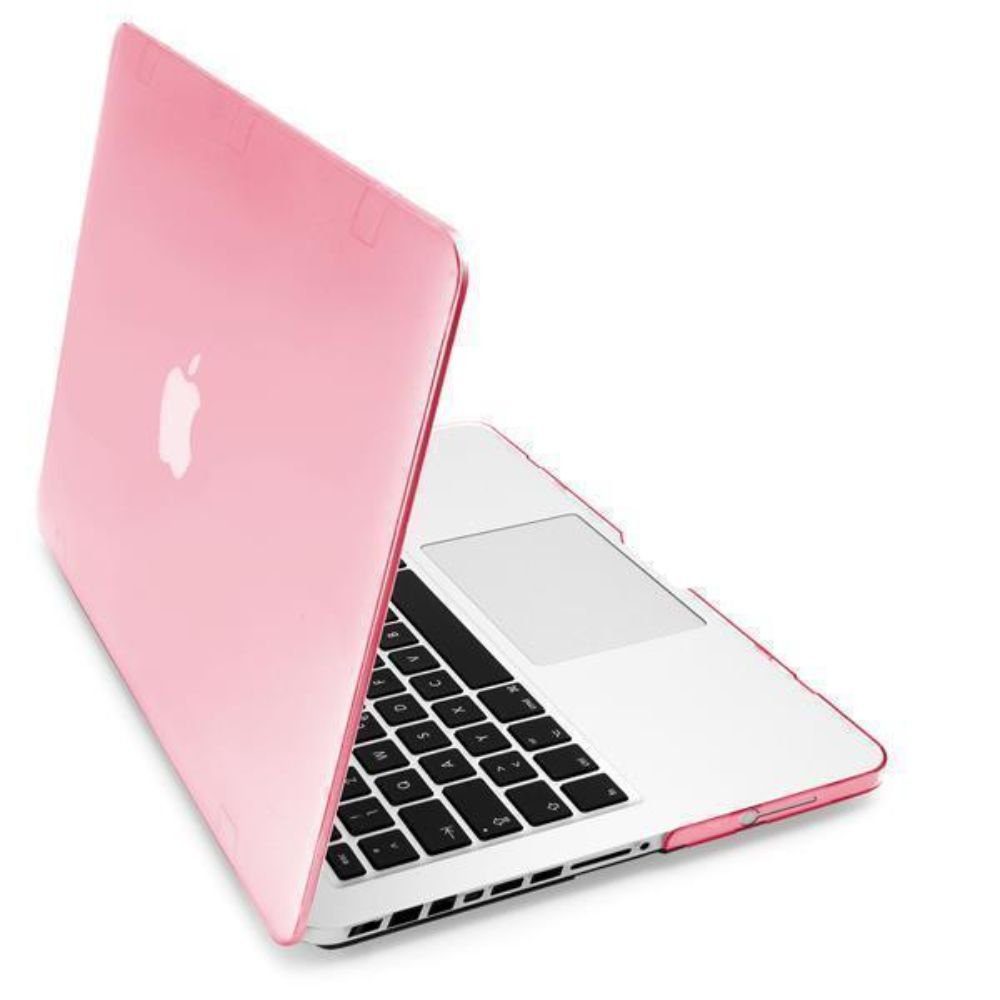 MyGadget Laptop-Hülle Hülle Hard Case Clear Schutzhülle Hartschale Cover,  MyGadget Hülle [ Crystal Clear ] für Apple MacBook Pro 13 Zoll - ab 2008  bis 2012 - (Model : A1278) - Schutzhülle Cover - Rosa